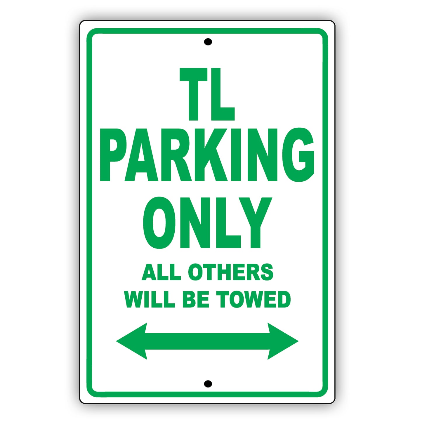Acura Tl Parking Only All Others Will Be Towed Aluminum Decor Garage Sign