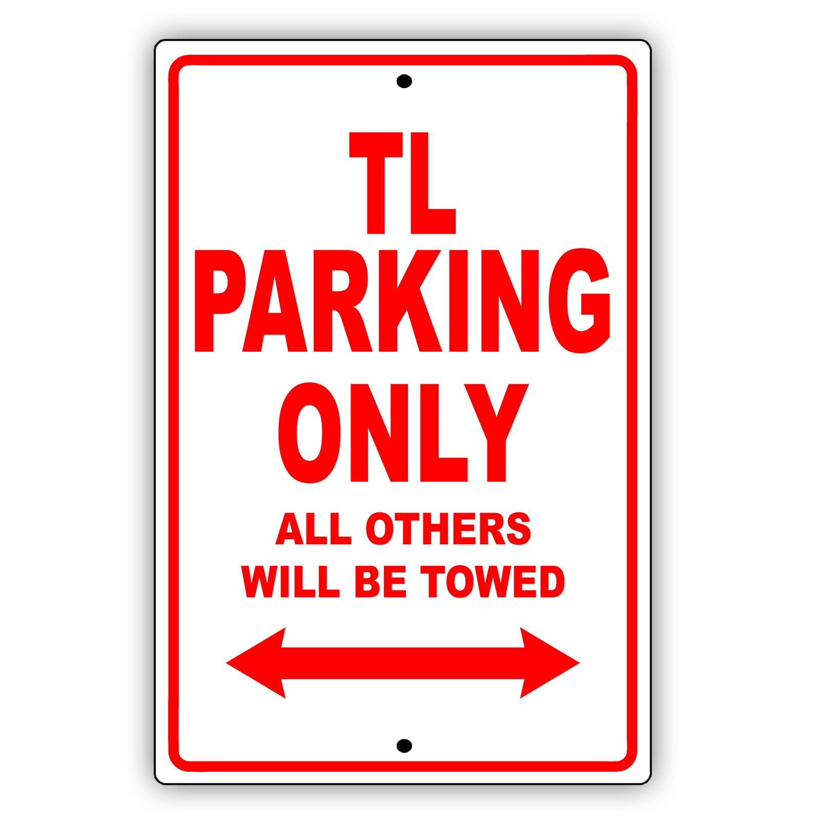 Acura Tl Parking Only All Others Will Be Towed Aluminum Decor Garage Sign