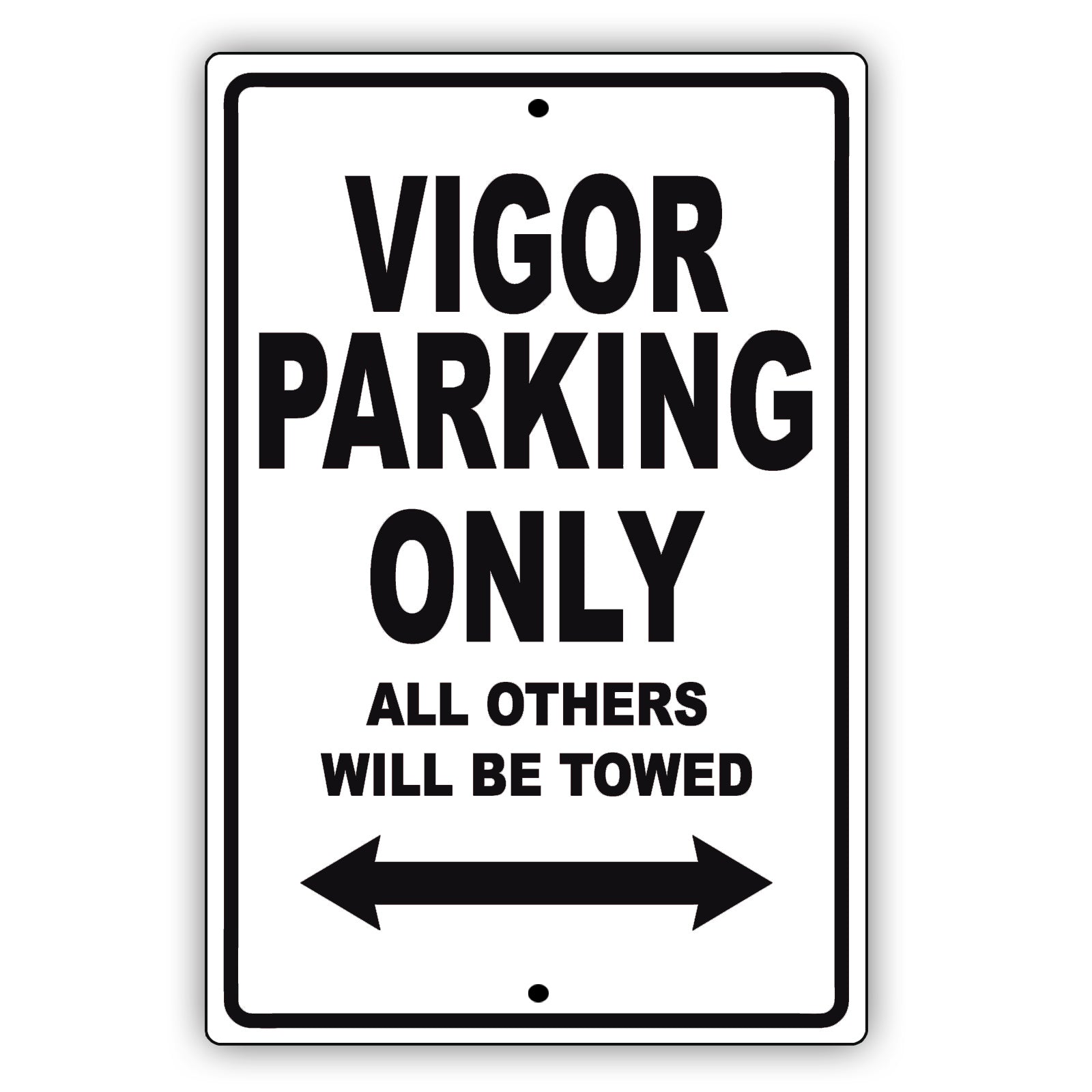 Acura Vigor Parking Only All Others Will Be Towed Aluminum Decor Garage Sign