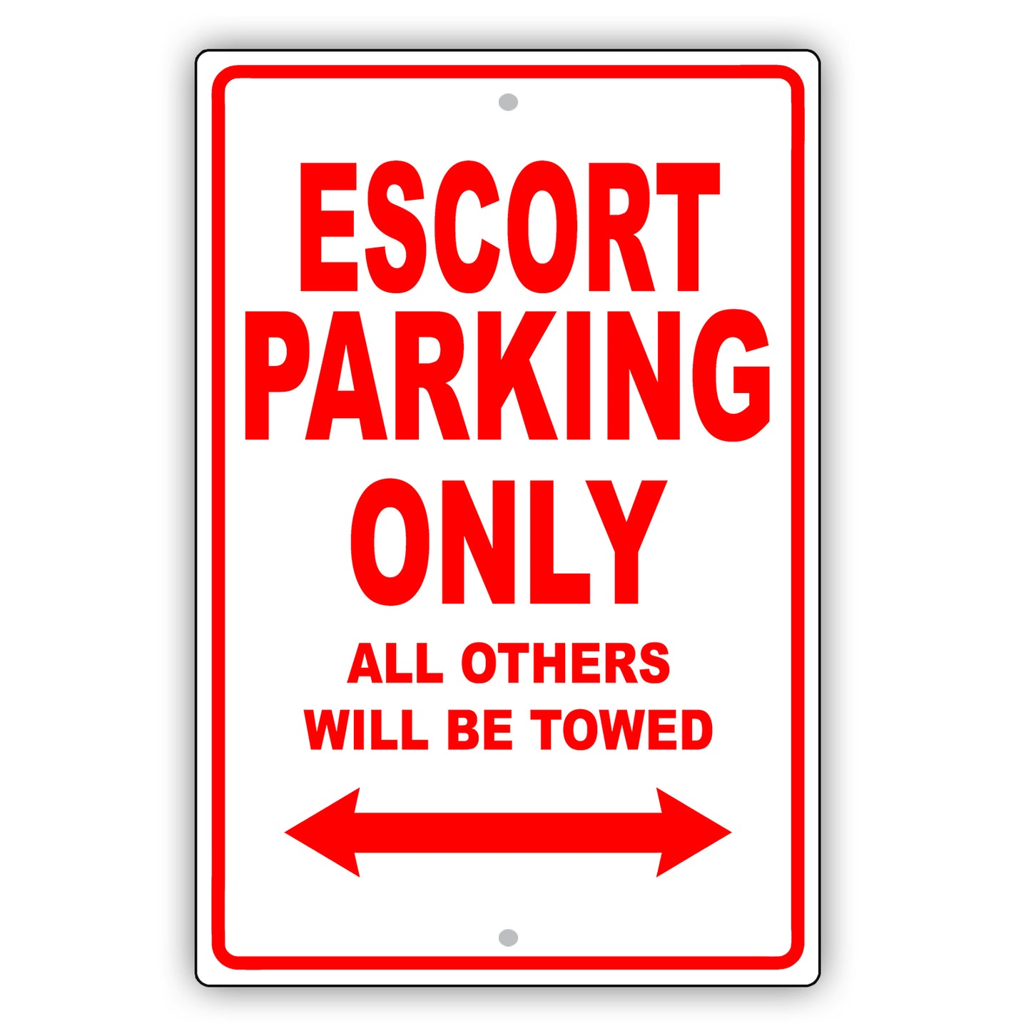 Ford Escort Parking Only All Others Will Be Towed Aluminum Decor Garage Sign