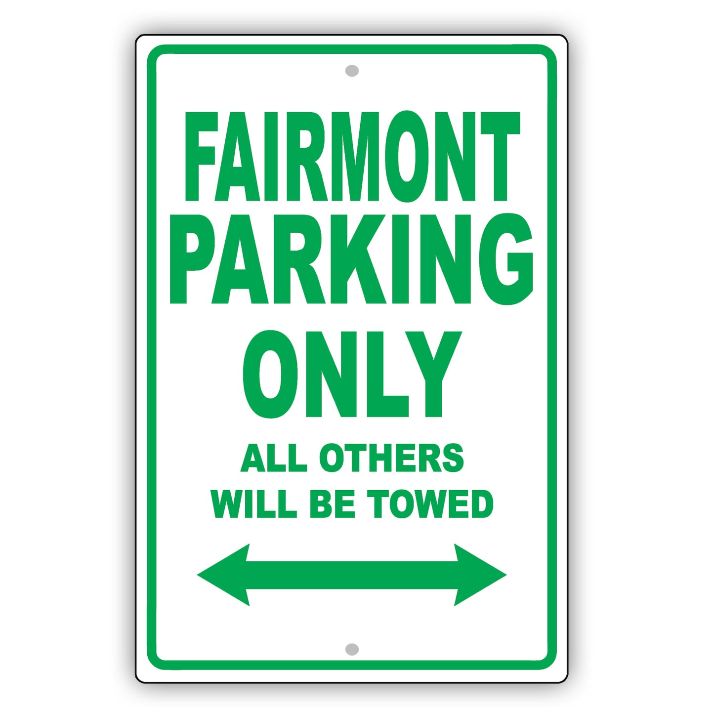 Ford Fairmont Parking Only All Others Will Be Towed Aluminum Decor Garage Sign