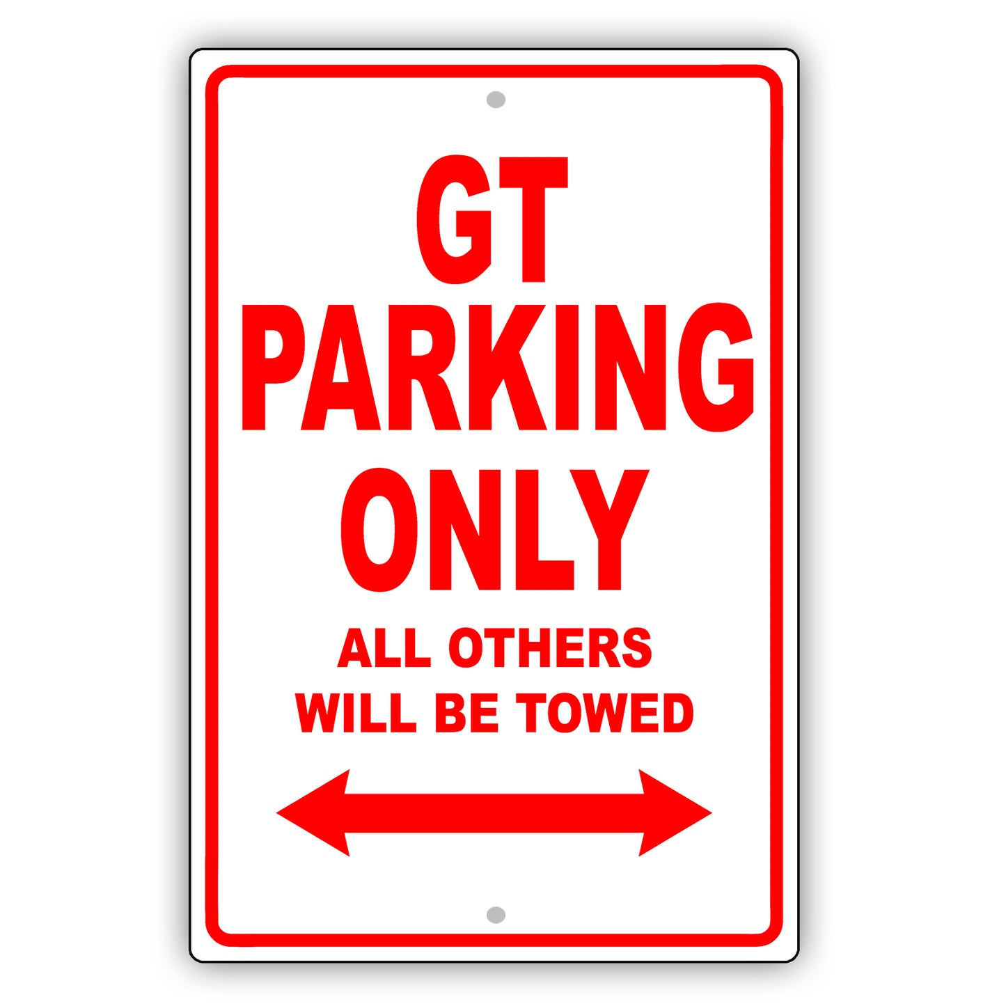 Ford Gt Parking Only All Others Will Be Towed Aluminum Decor Garage Sign