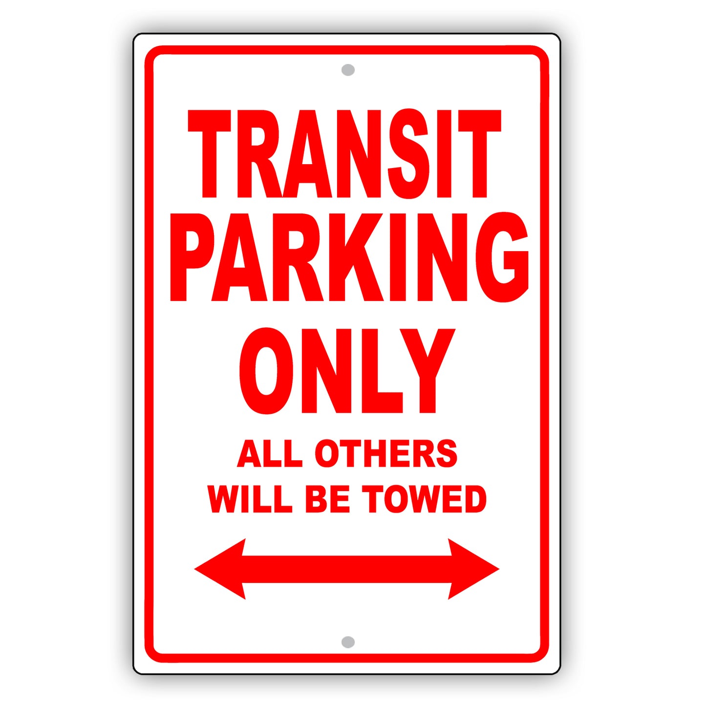 Ford Transit Parking Only All Others Will Be Towed Aluminum Decor Garage Sign