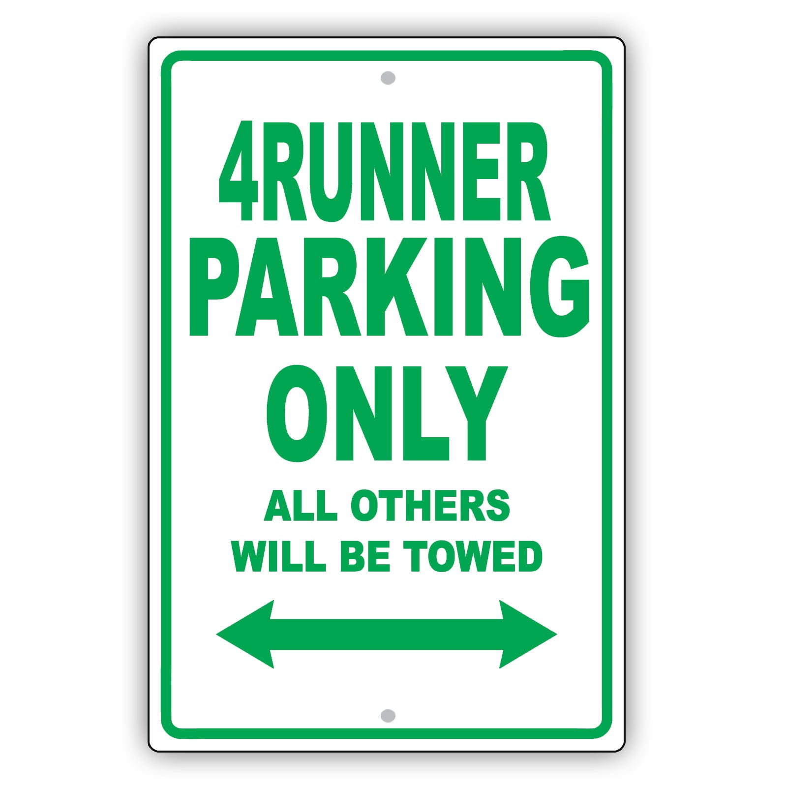 Toyota 4Runner Parking Only All Others Will Be Towed Aluminum Decor Garage Sign