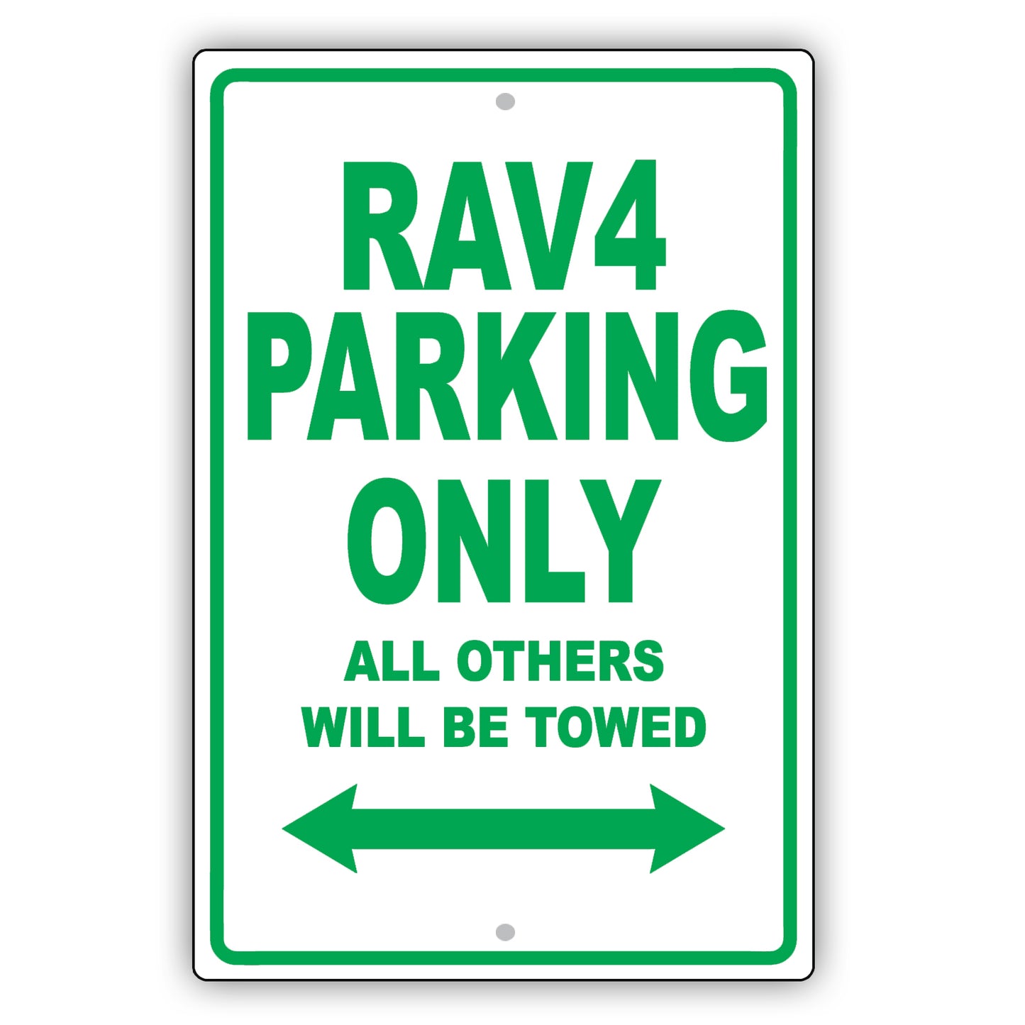 Toyota Rav4 Parking Only All Others Will Be Towed Aluminum Decor Garage Sign