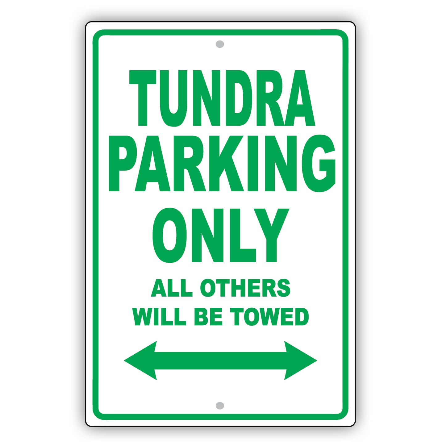 Toyota Tundra Parking Only All Others Will Be Towed Aluminum Decor Garage Sign