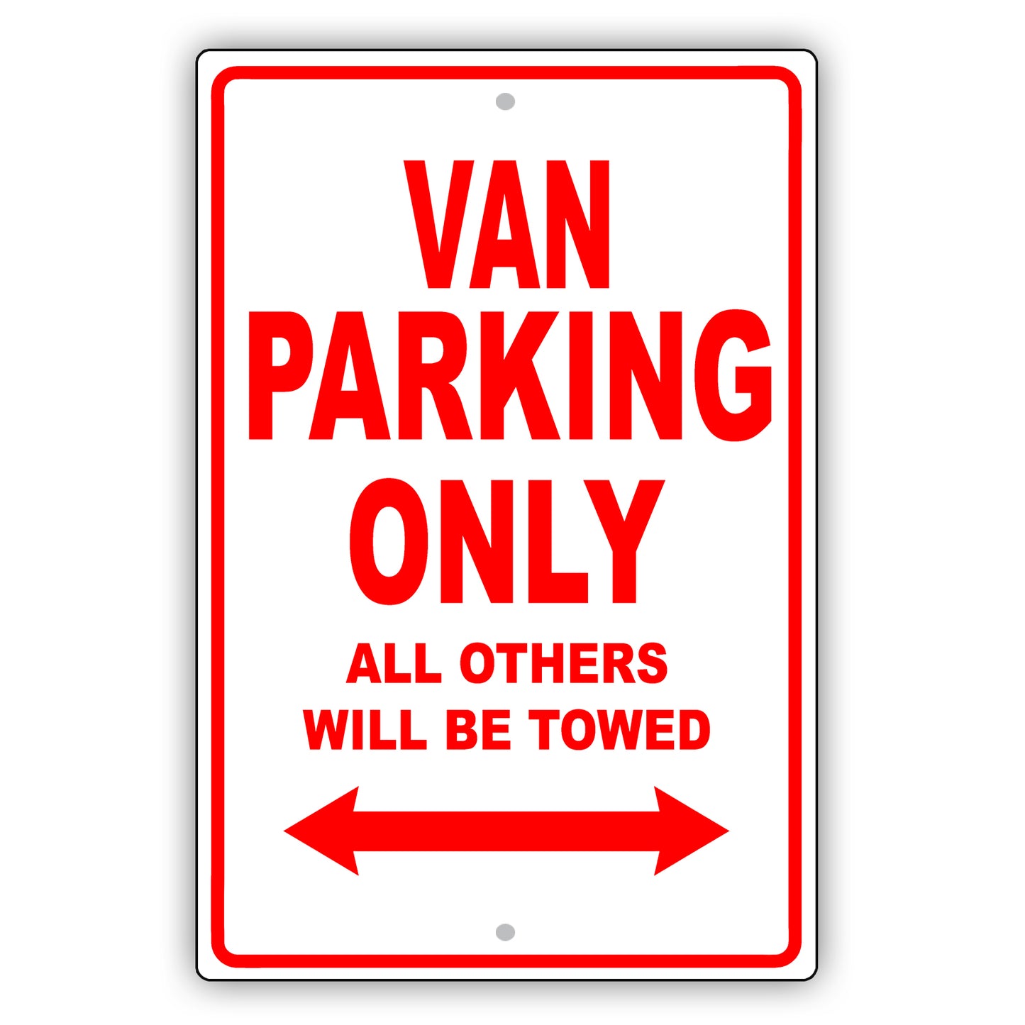 Toyota Van Parking Only All Others Will Be Towed Aluminum Decor Garage Sign