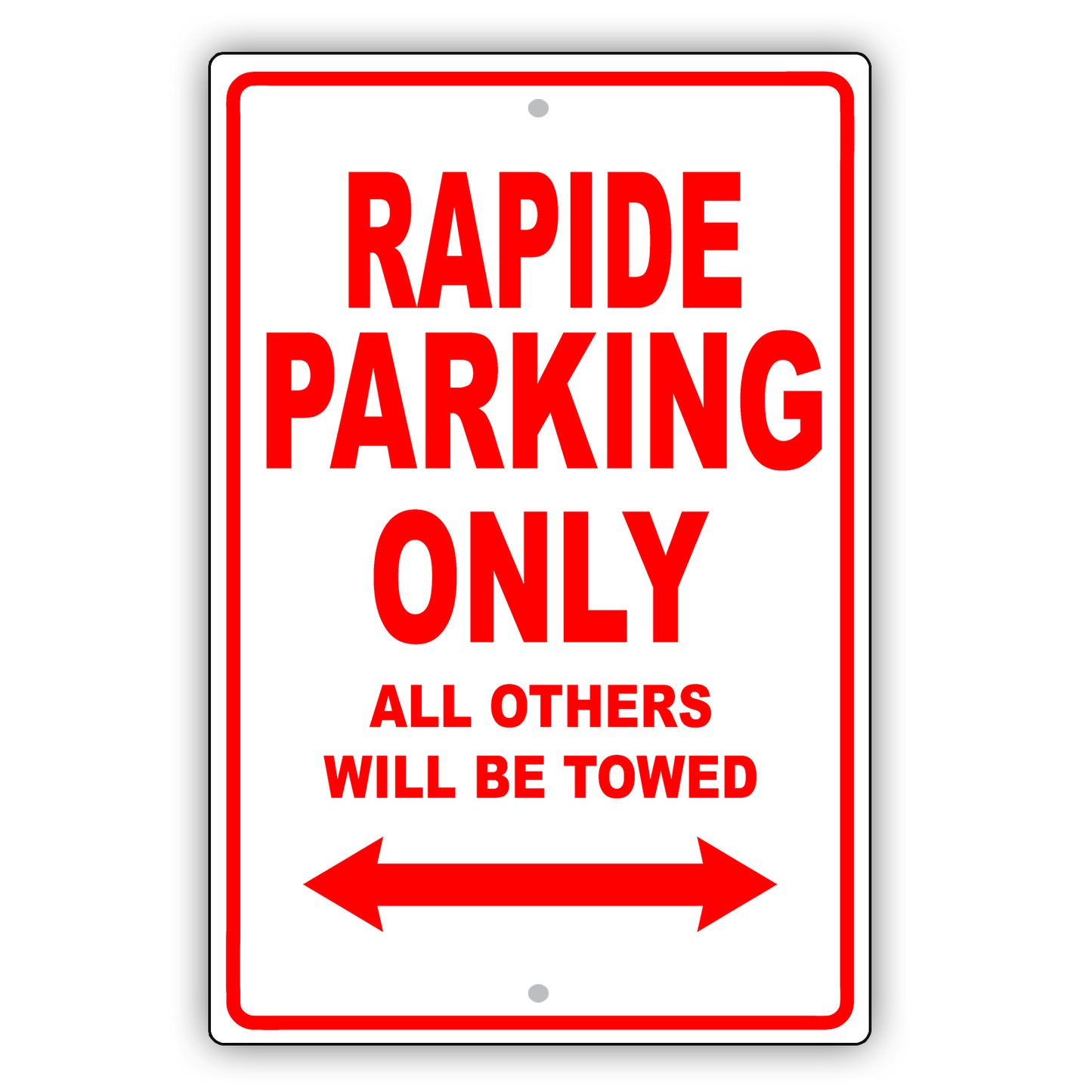 Aston Martin Rapide Parking Only All Others Will Be Towed Aluminum Decor Garage Sign