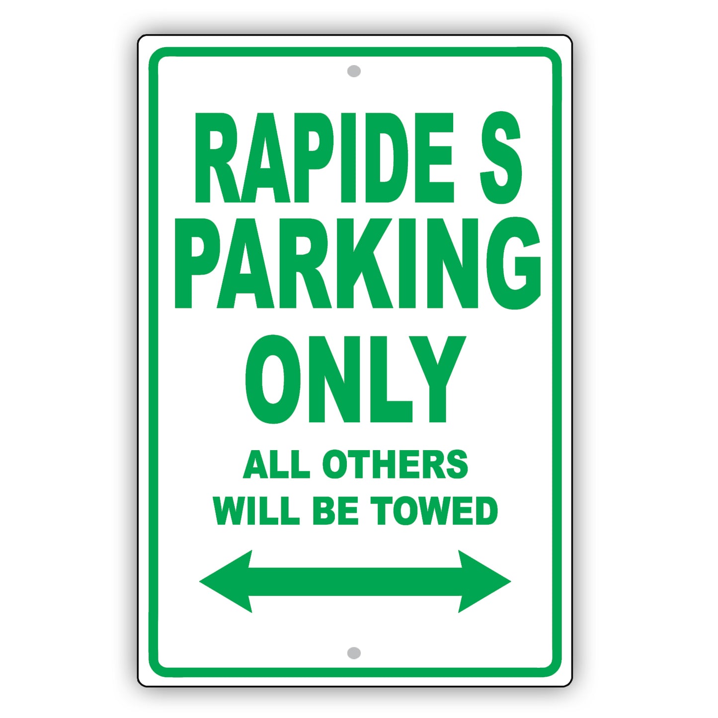 Aston Martin Rapide S Parking Only Others Will Be Towed Aluminum Decor Garage Sign