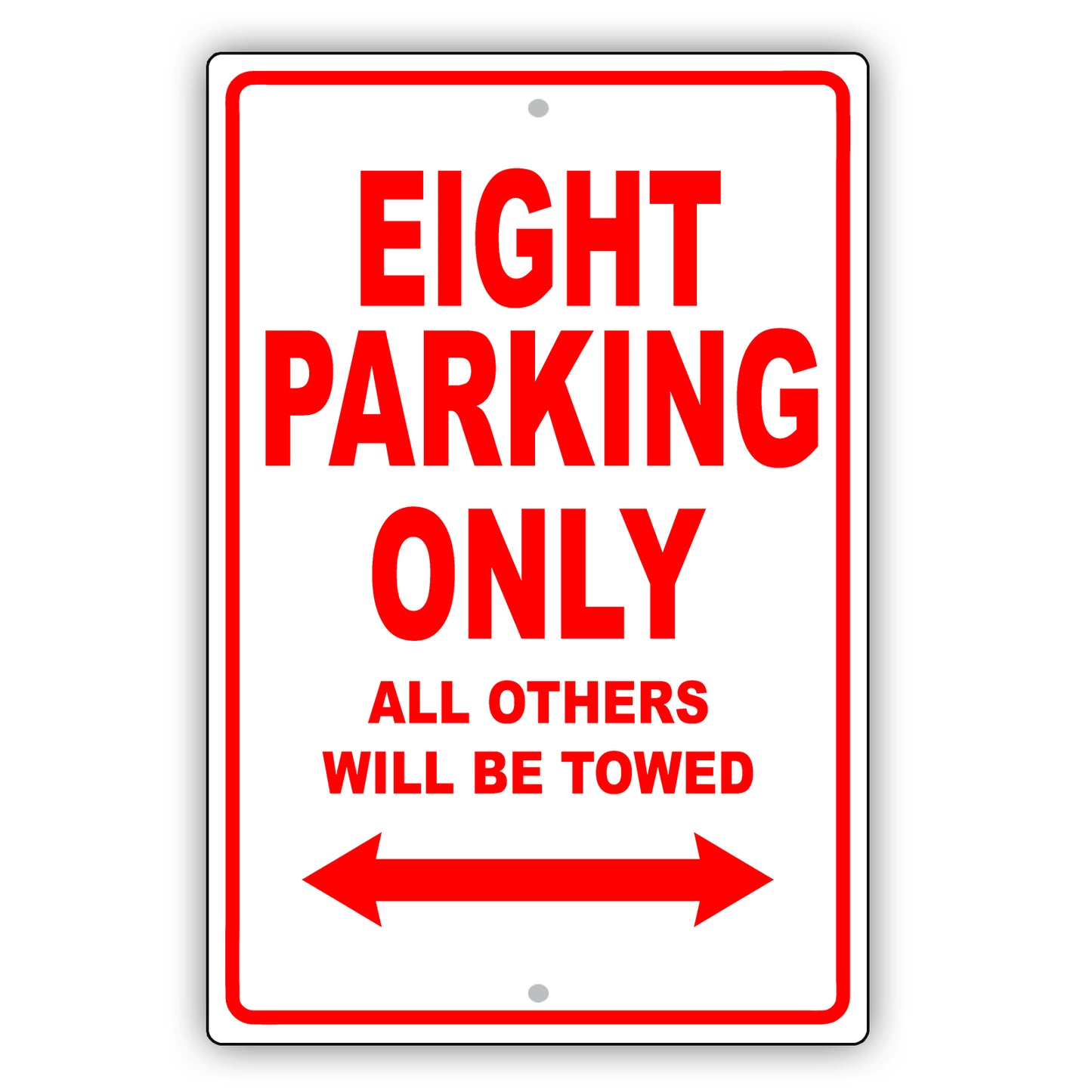 Bentley Eight Parking Only All Others Will Be Towed Aluminum Decor Garage Sign