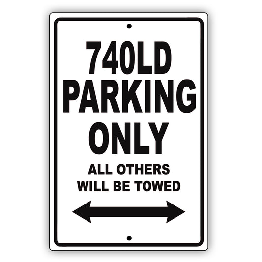 Bmw 740ld Parking Only All Others Will Be Towed Aluminum Decor Garage Sign