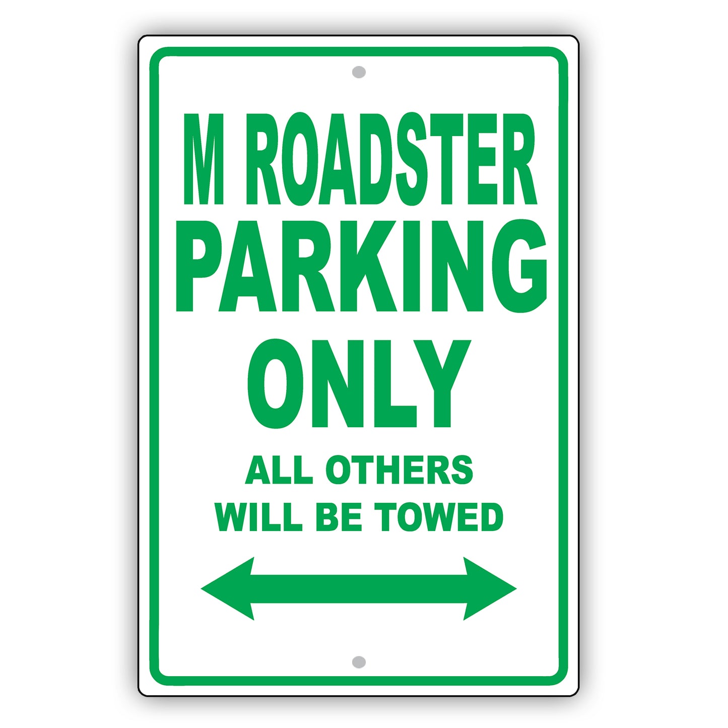 Bmw M Roadster Parking Only All Others Will Be Towed Aluminum Decor Garage Sign