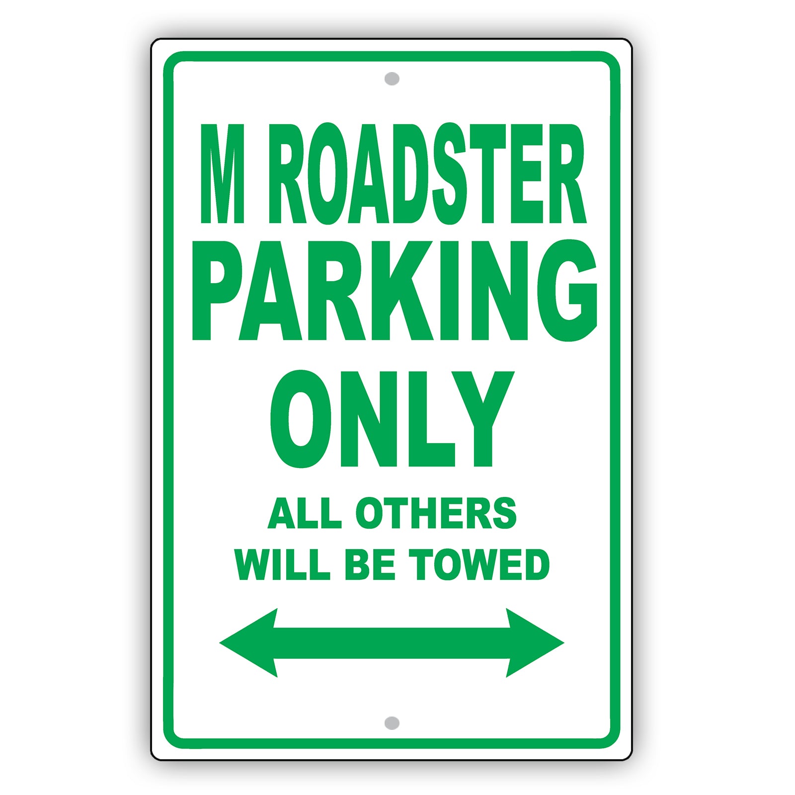 Bmw M Roadster Parking Only All Others Will Be Towed Aluminum Decor Garage Sign