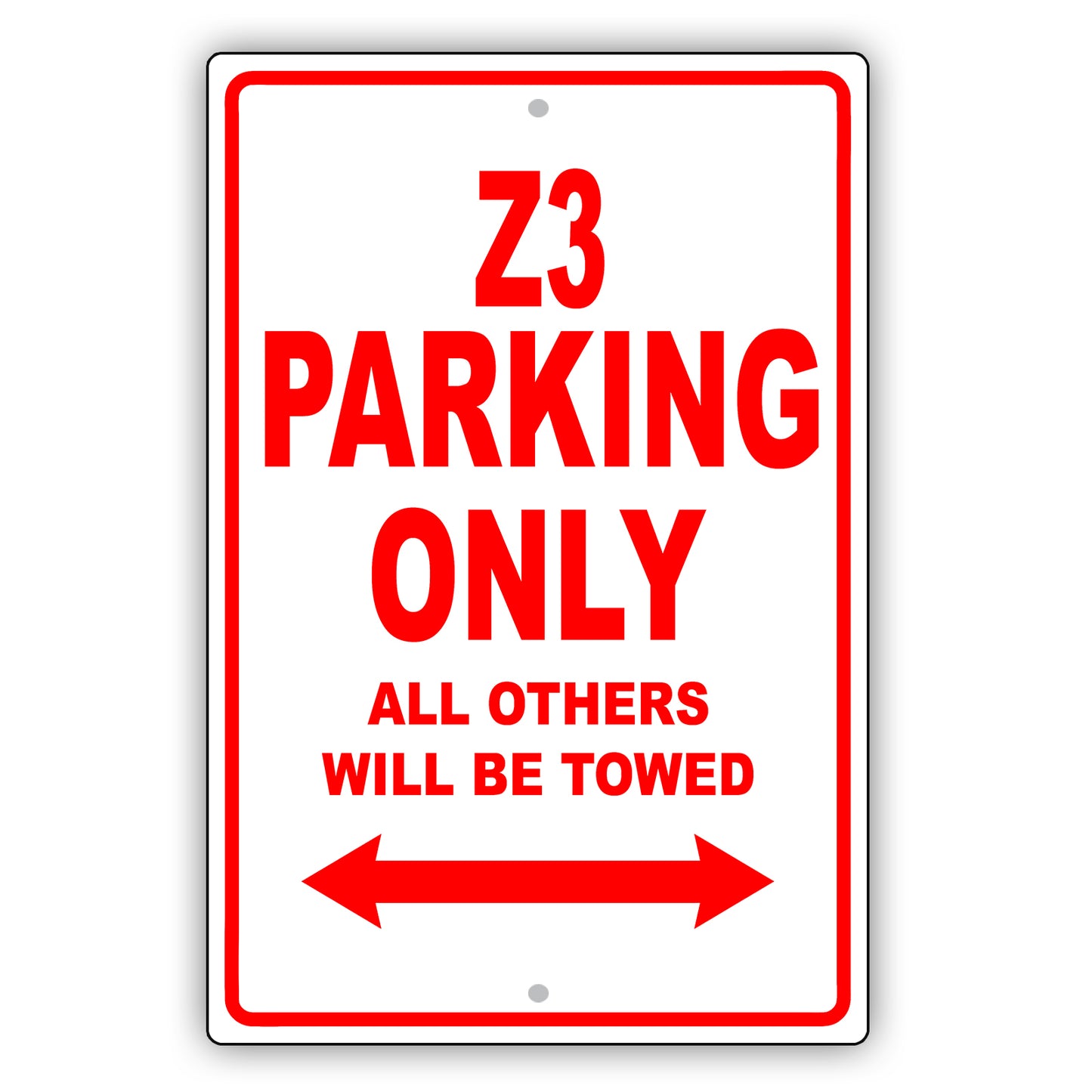 Bmw Z3 Parking Only All Others Will Be Towed Aluminum Decor Garage Sign