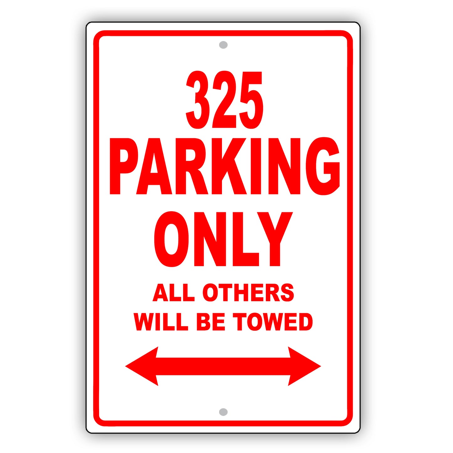 Bmw 325 Parking Only All Others Will Be Towed Aluminum Decor Garage Sign