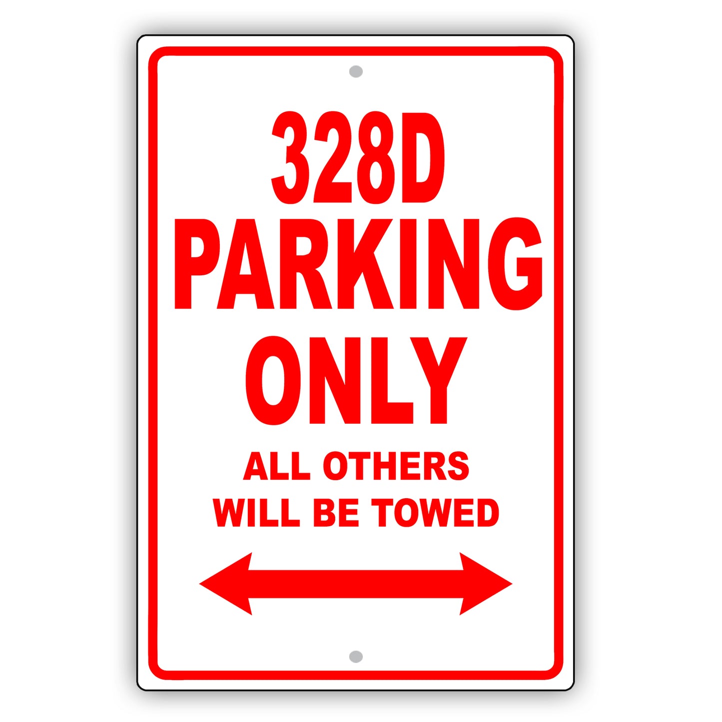 Bmw 328d Parking Only All Others Will Be Towed Aluminum Decor Garage Sign