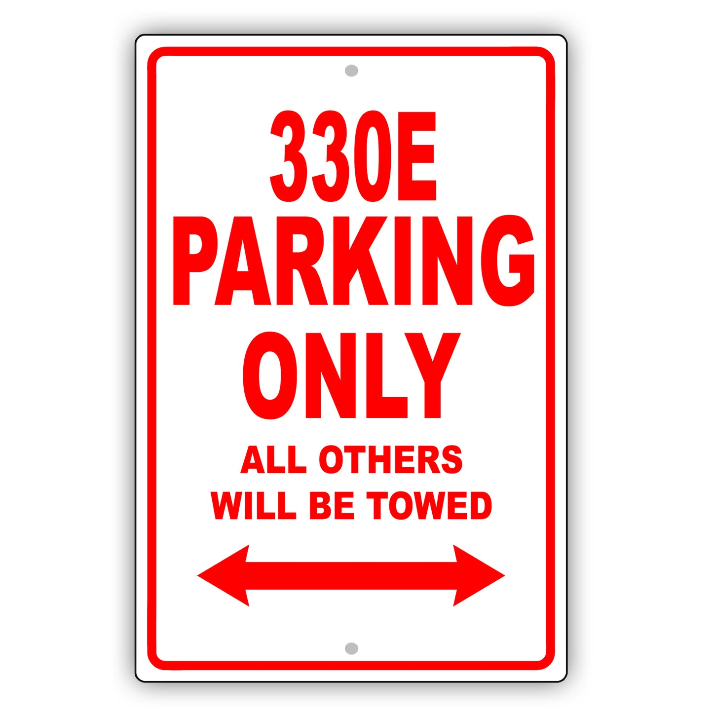 Bmw 330e Parking Only All Others Will Be Towed Aluminum Decor Garage Sign