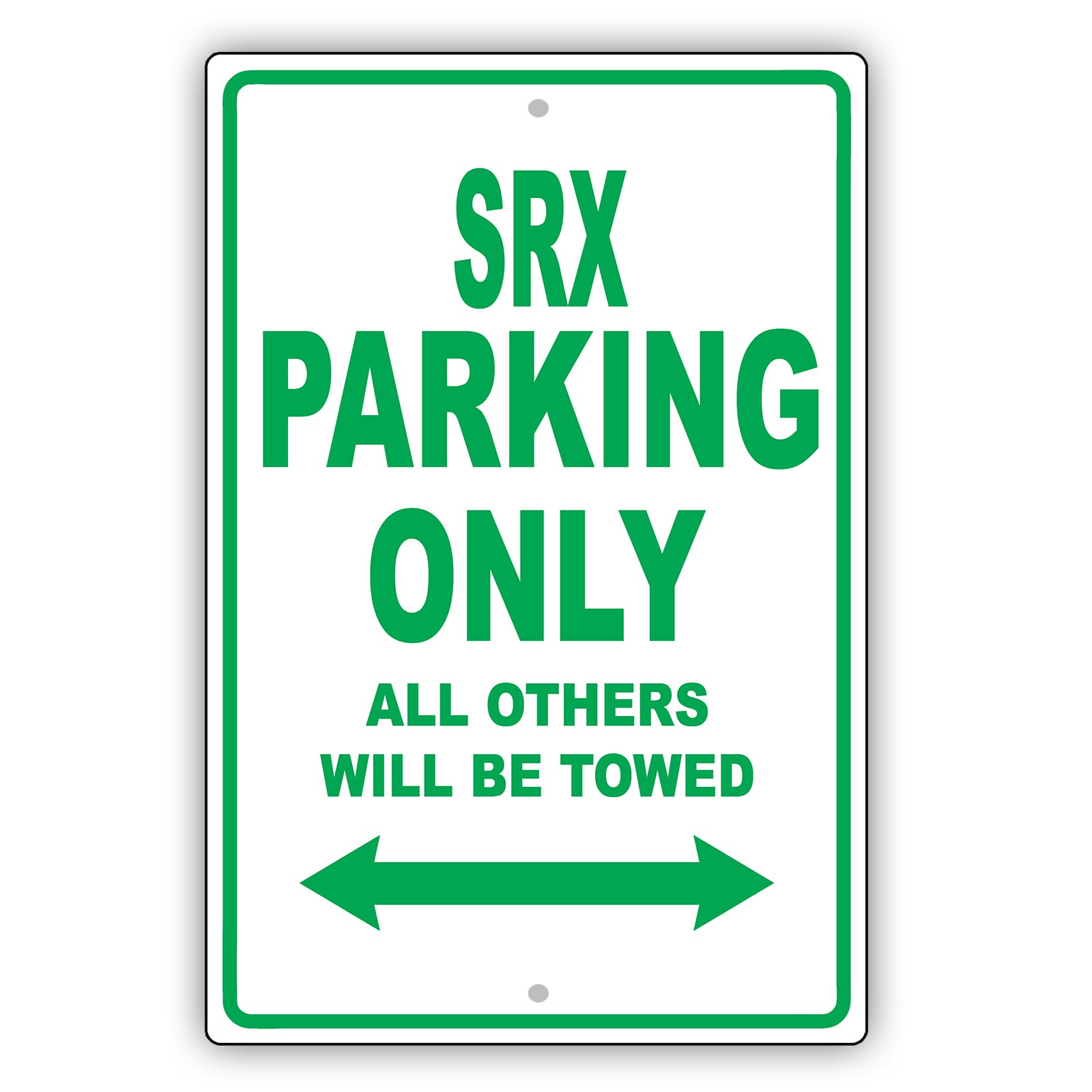Cadillac Srx Parking Only All Others Will Be Towed Aluminum Decor Garage Sign