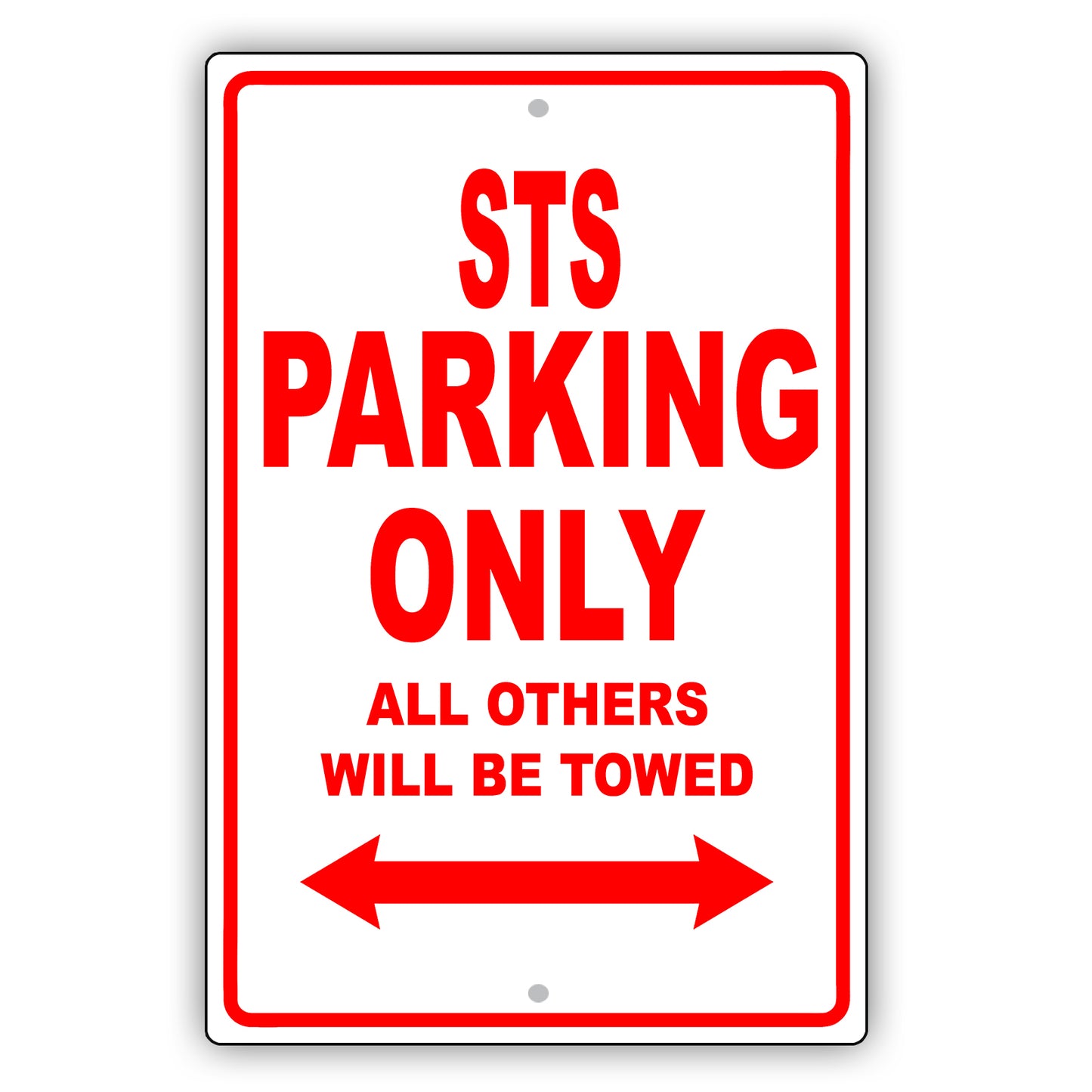 Cadillac Sts Parking Only All Others Will Be Towed Aluminum Decor Garage Sign