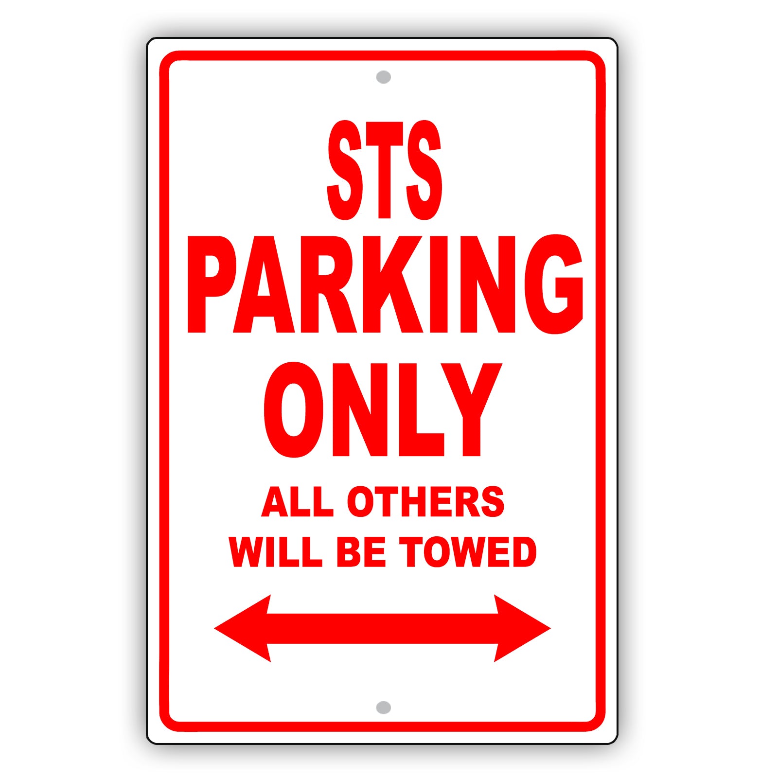 Cadillac Sts Parking Only All Others Will Be Towed Aluminum Decor Garage Sign