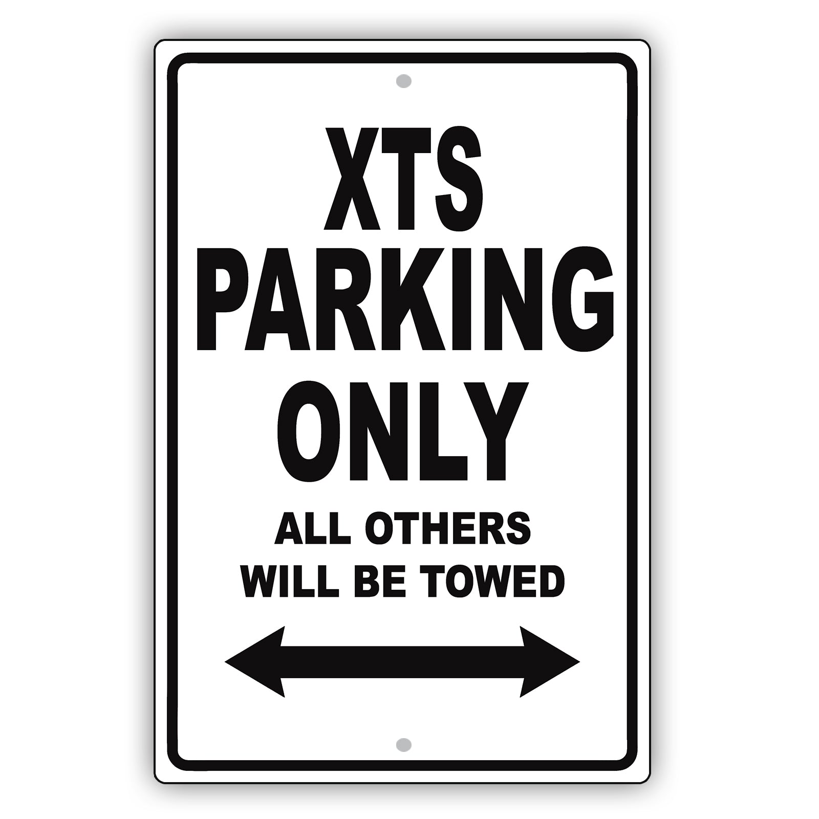 Cadillac Xts Parking Only All Others Will Be Towed Aluminum Decor Garage Sign