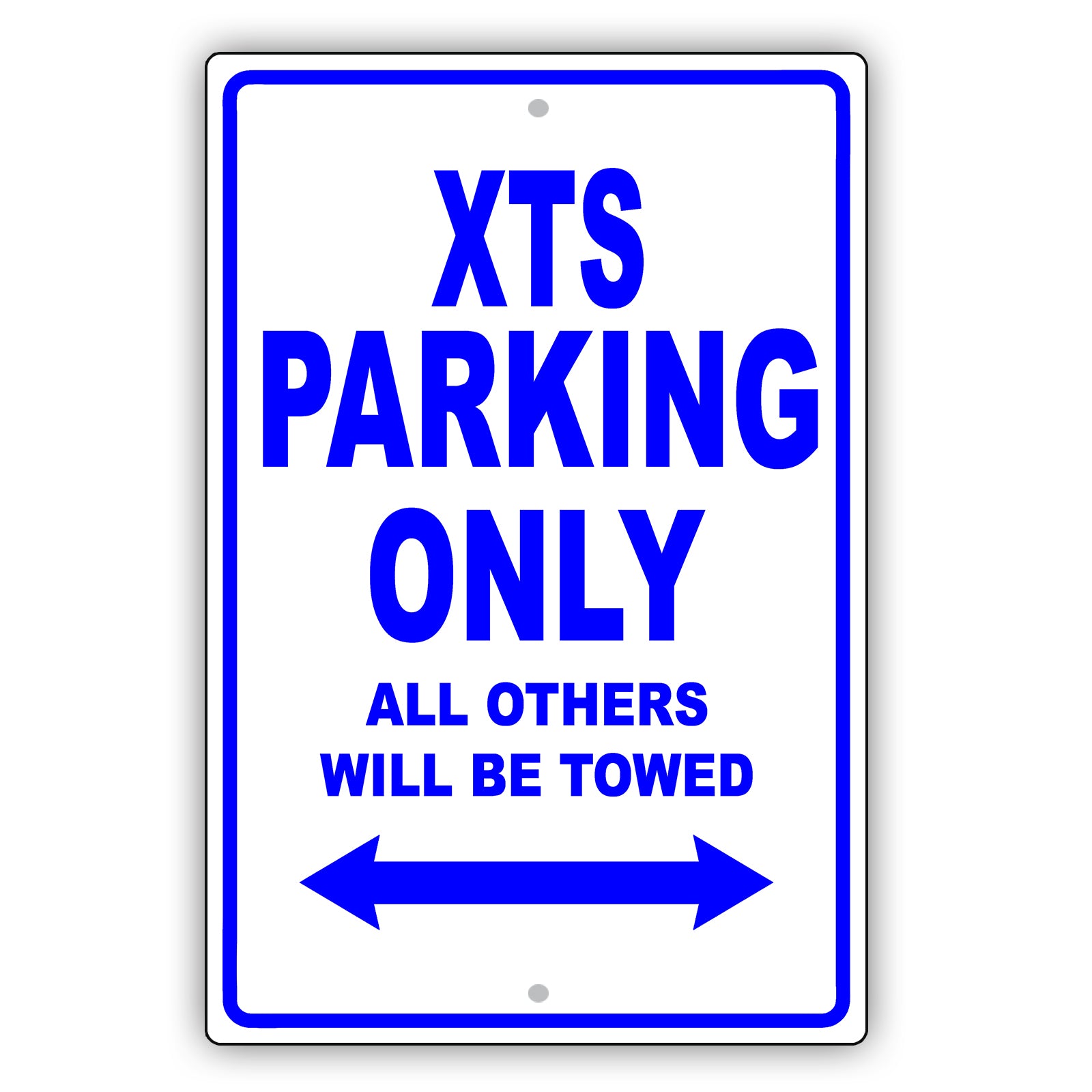 Cadillac Xts Parking Only All Others Will Be Towed Aluminum Decor Garage Sign