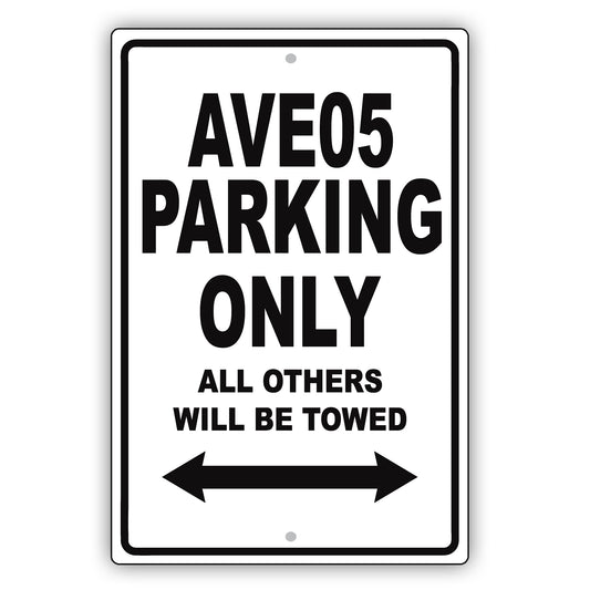 Chevrolet Aveo5 Parking Only All Others Will Be Towed Aluminum Decor Garage Sign
