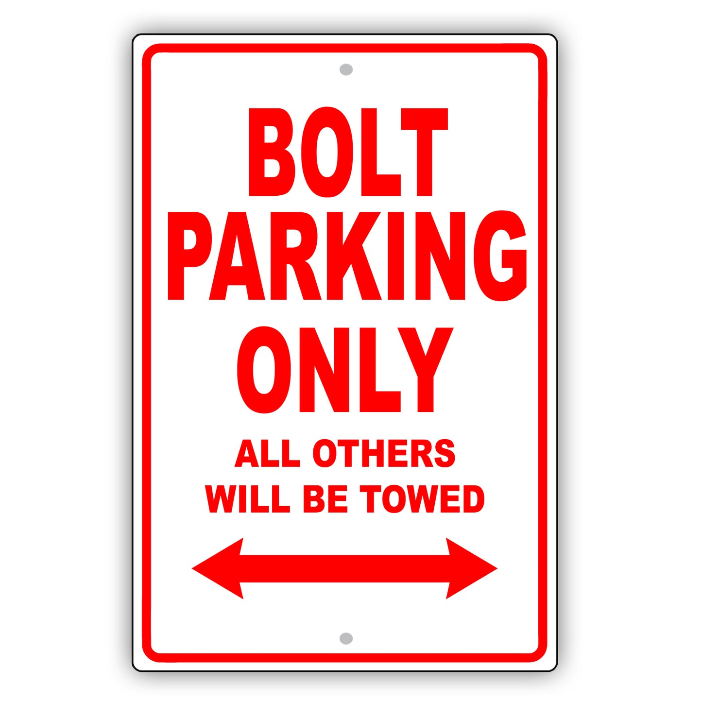 Chevrolet Bolt Parking Only All Others Will Be Towed Aluminum Decor Garage Sign