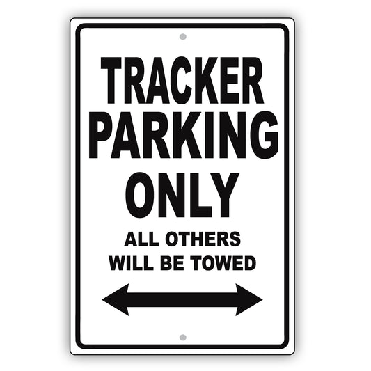 Chevrolet Tracker Parking Only All Others Will Be Towed Aluminum Decor Garage Sign