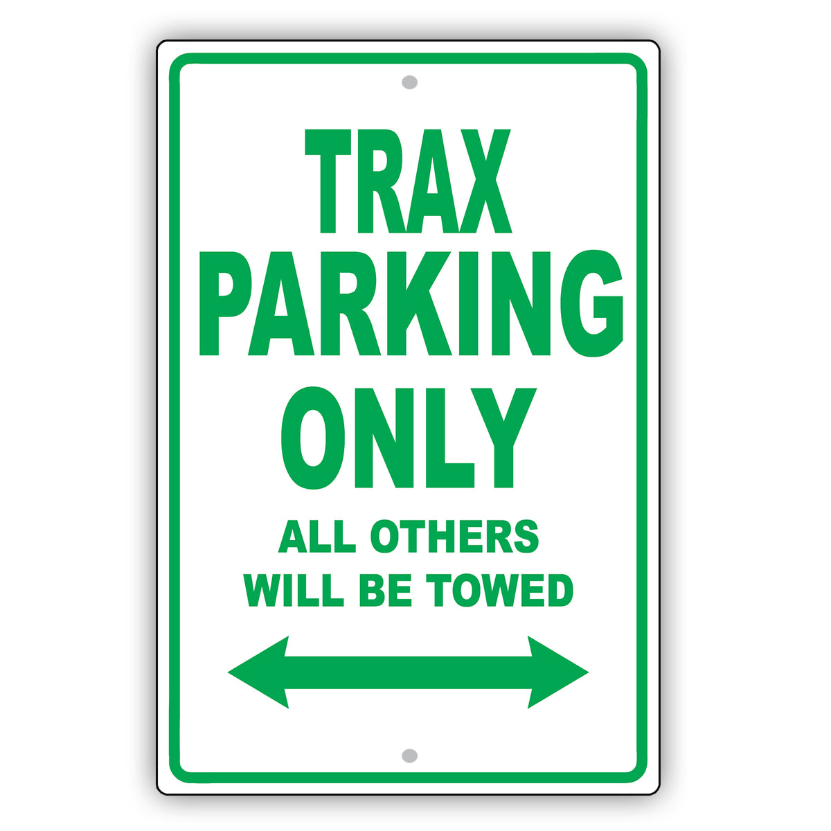 Chevrolet Trax Parking Only All Others Will Be Towed Aluminum Decor Garage Sign