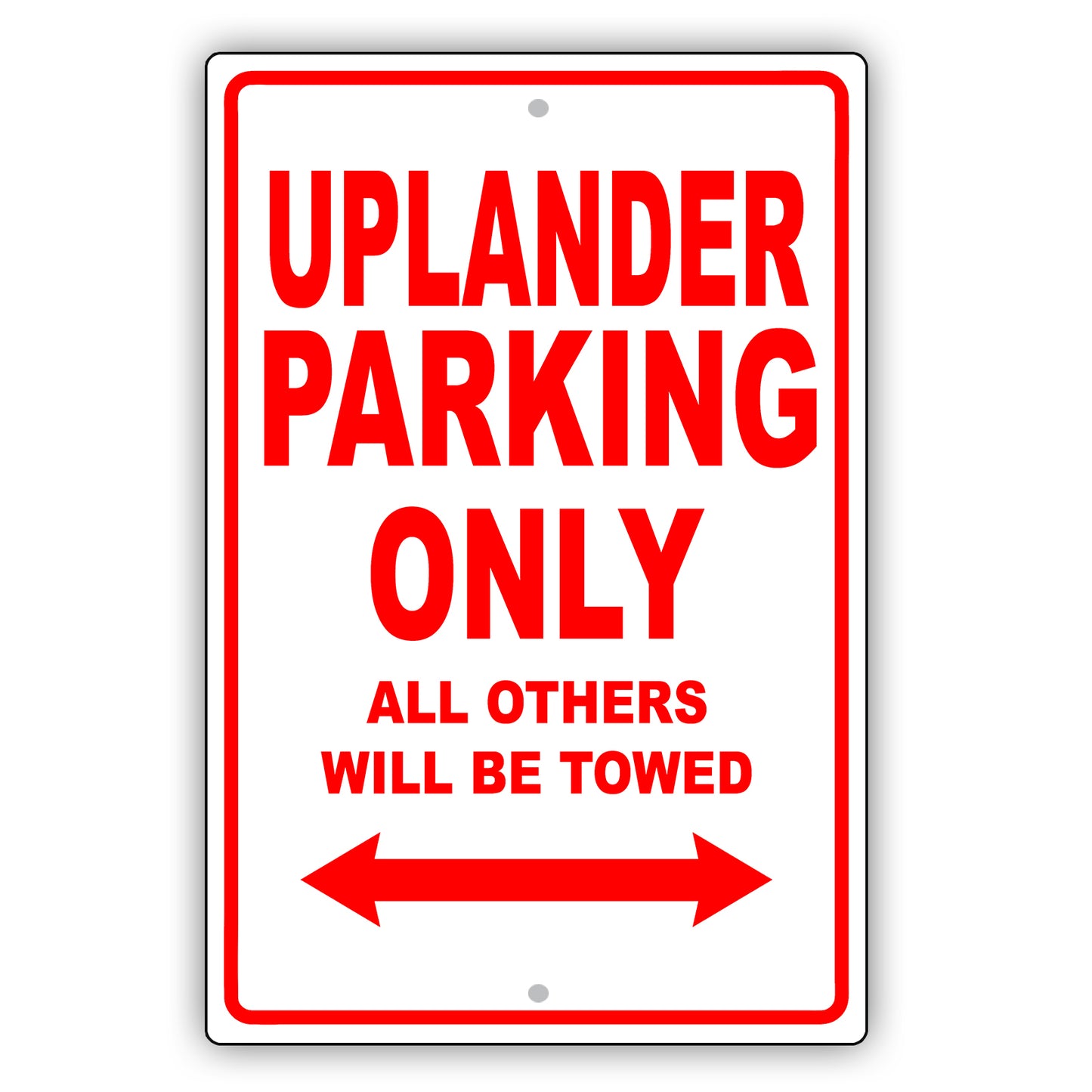 Chevrolet Uplander Parking Only All Others Will Be Towed Aluminum Decor Garage Sign