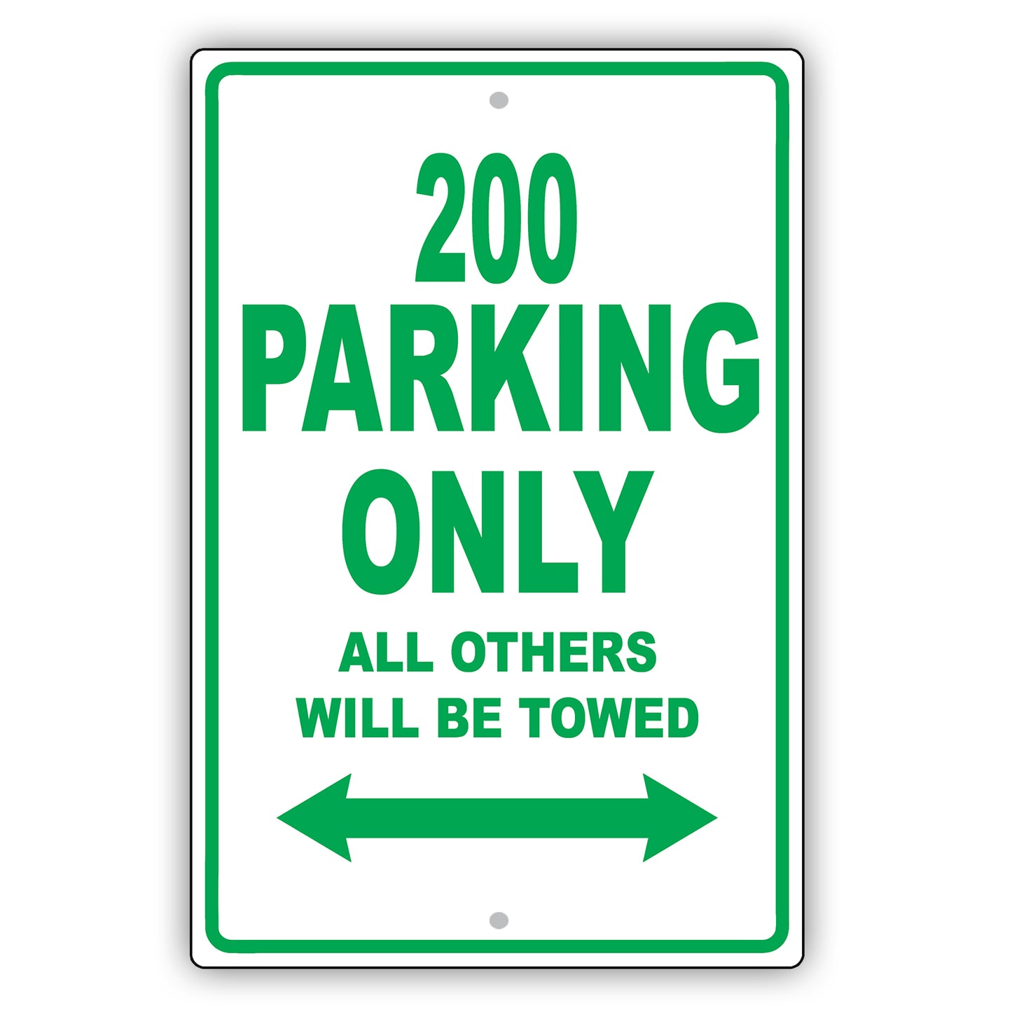 Chrysler 200 Parking Only All Others Will Be Towed Aluminum Decor Garage Sign