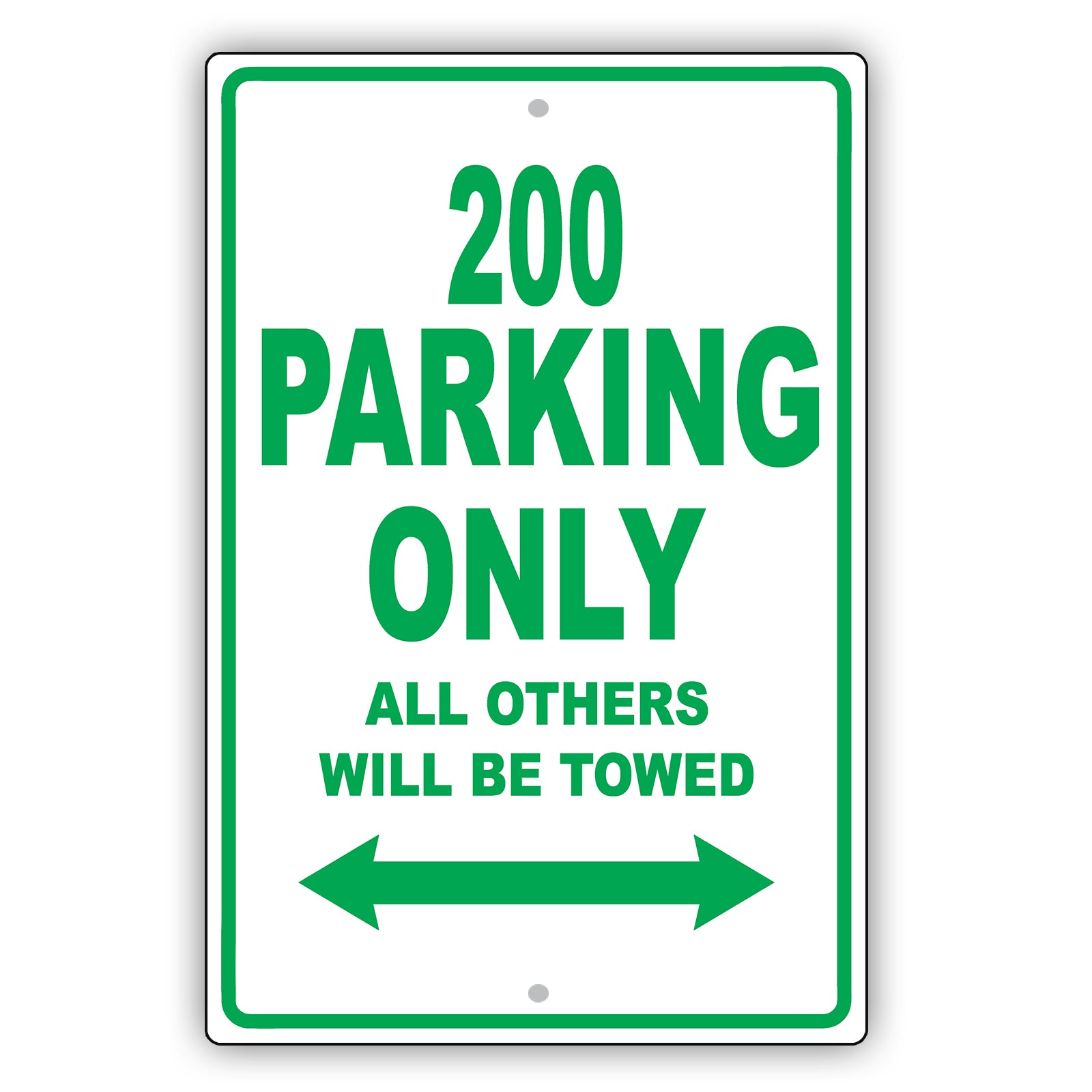 Chrysler 200 Parking Only All Others Will Be Towed Aluminum Decor Garage Sign