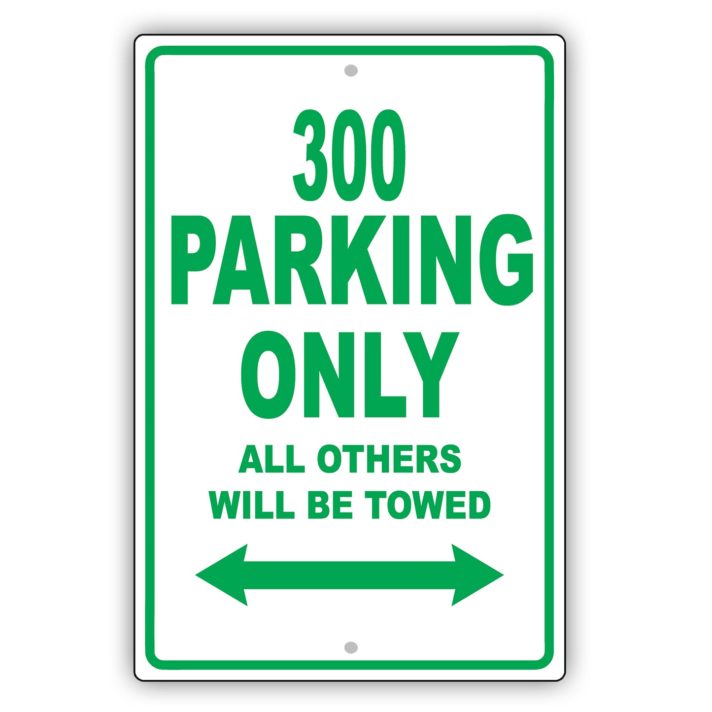 Chrysler 300 Parking Only All Others Will Be Towed Aluminum Decor Garage Sign