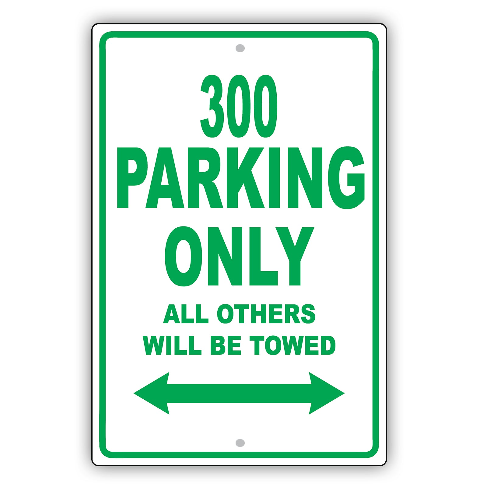 Chrysler 300 Parking Only All Others Will Be Towed Aluminum Decor Garage Sign