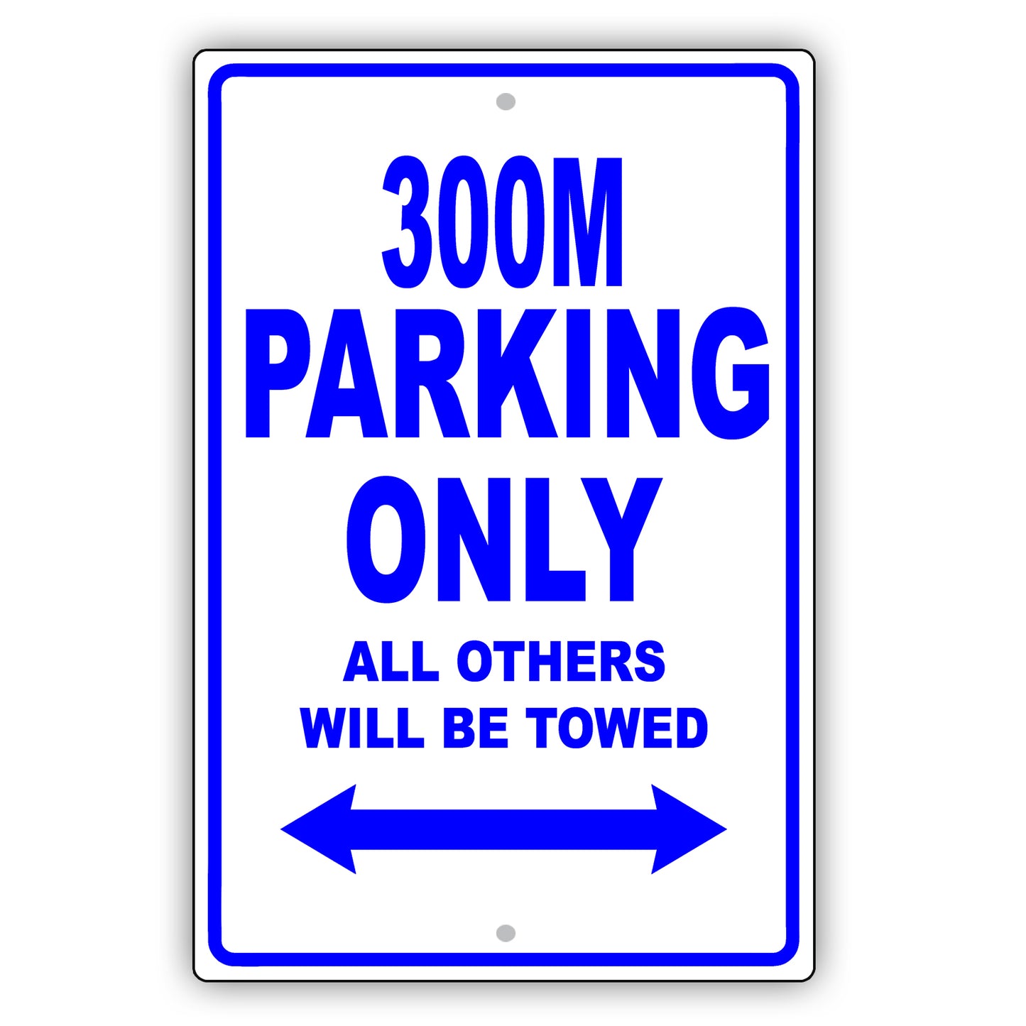 Chrysler 300M Parking Only All Others Will Be Towed Aluminum Decor Garage Sign