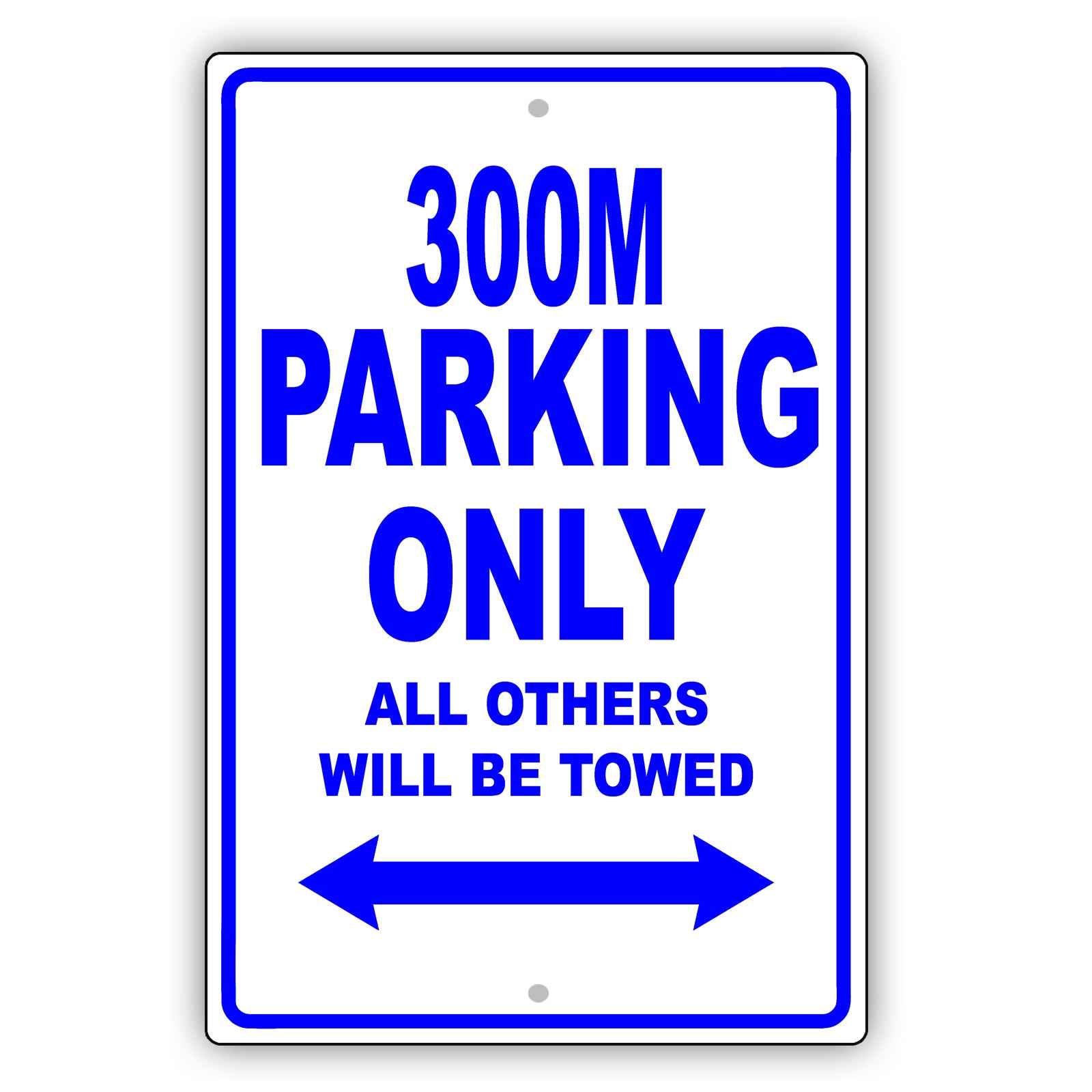 Chrysler 300M Parking Only All Others Will Be Towed Aluminum Decor Garage Sign