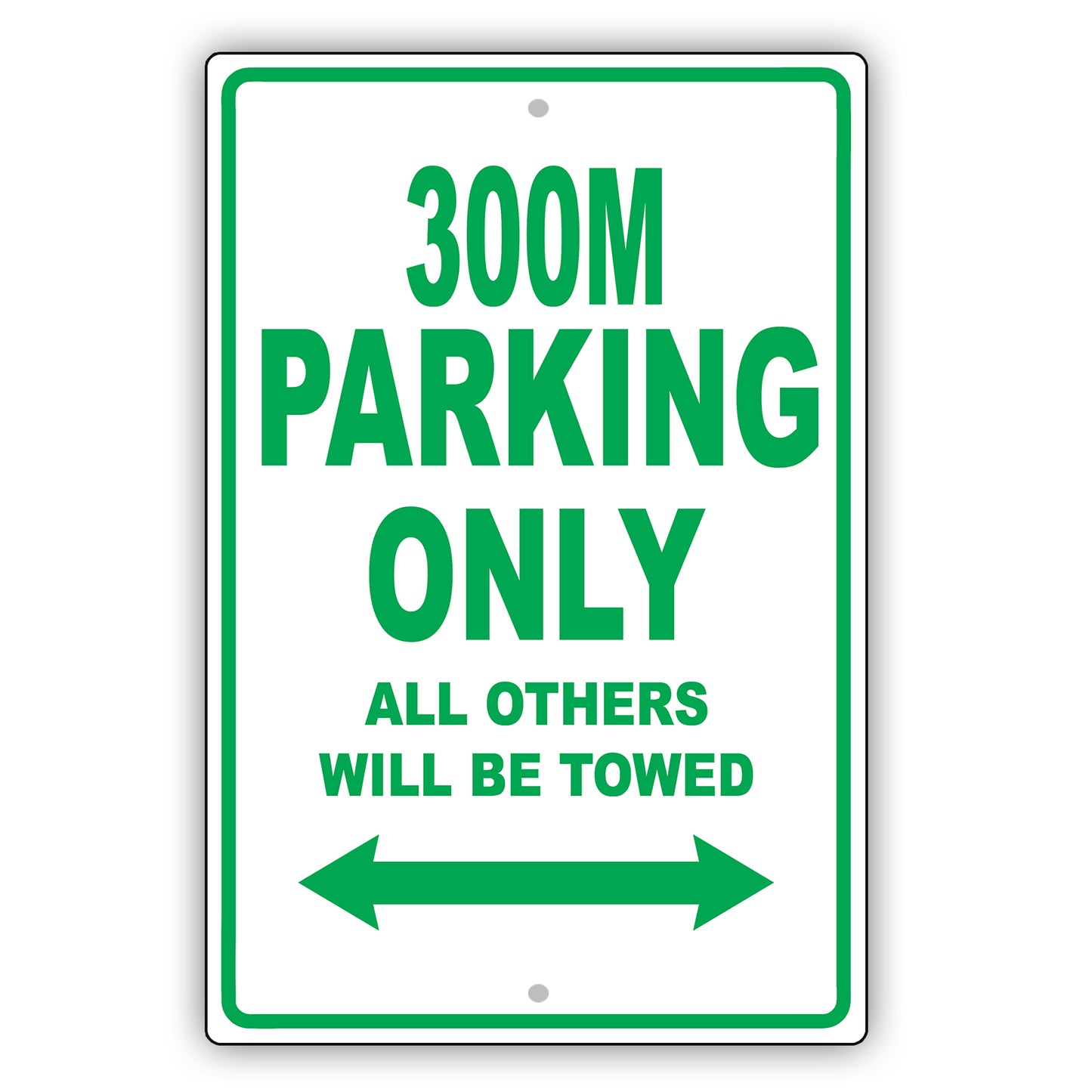 Chrysler 300M Parking Only All Others Will Be Towed Aluminum Decor Garage Sign