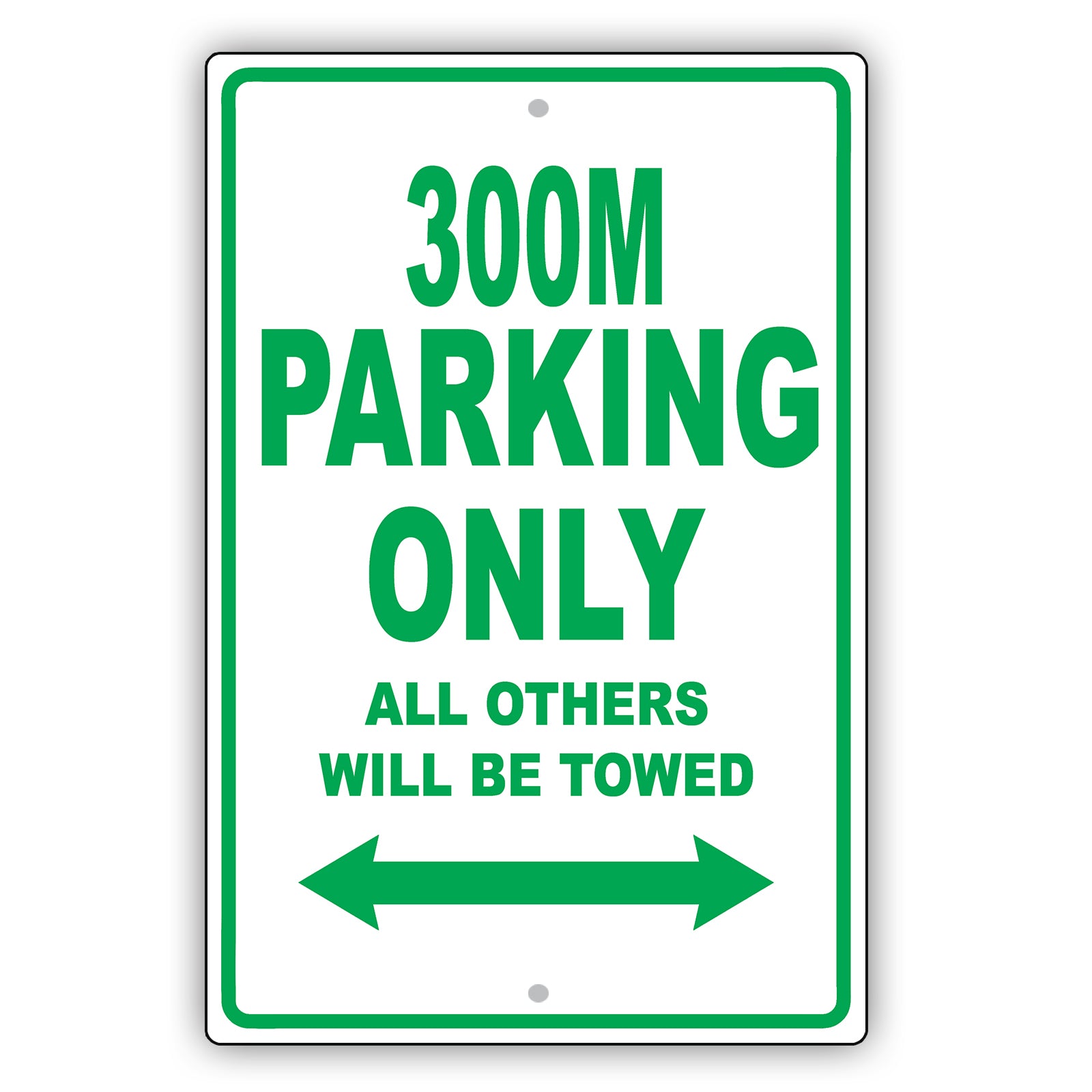 Chrysler 300M Parking Only All Others Will Be Towed Aluminum Decor Garage Sign
