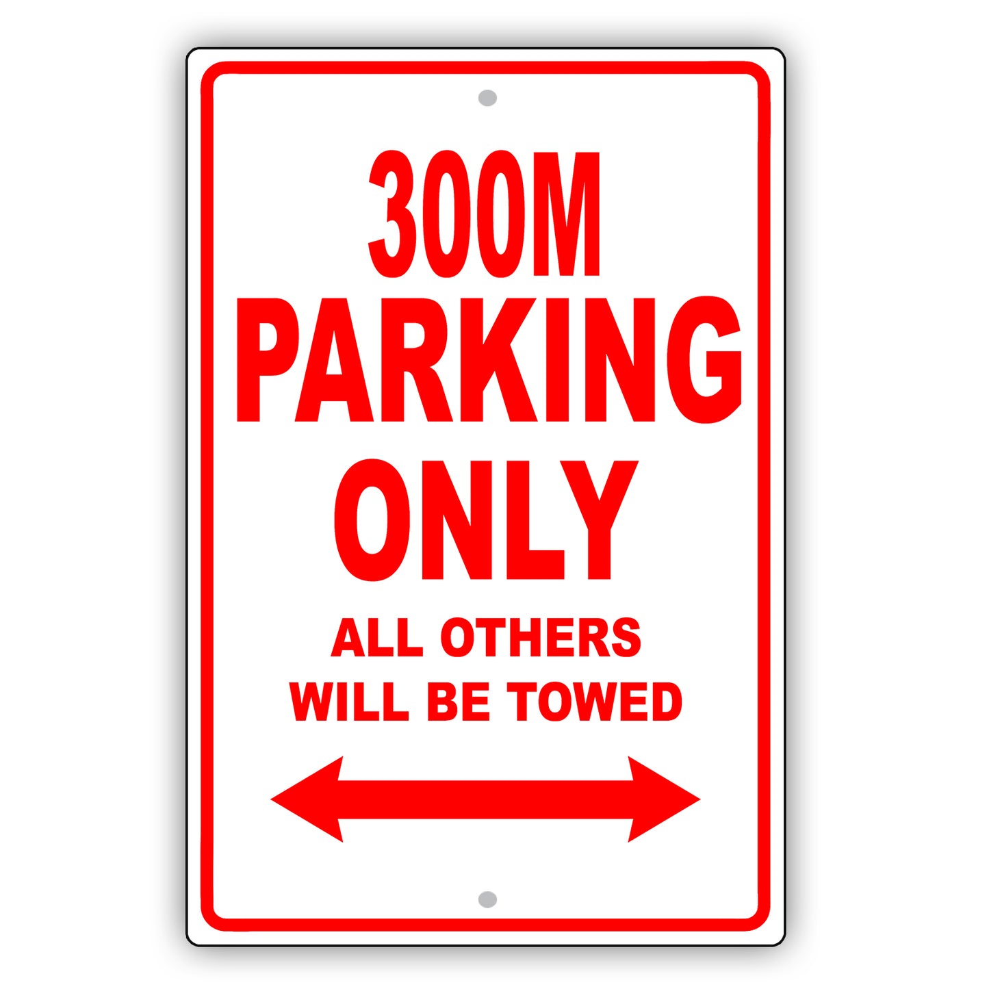 Chrysler 300M Parking Only All Others Will Be Towed Aluminum Decor Garage Sign