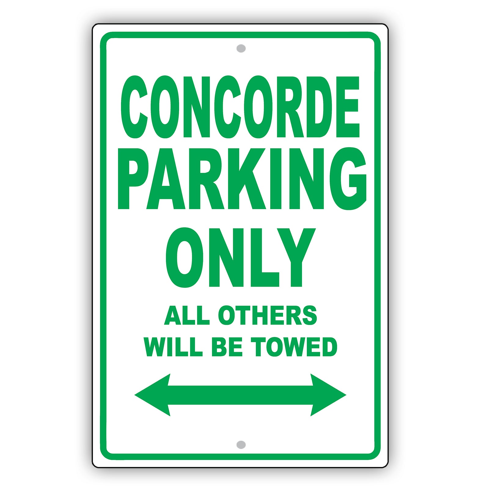Chrysler Concorde Parking Only All Others Will Be Towed Aluminum Decor Garage Sign