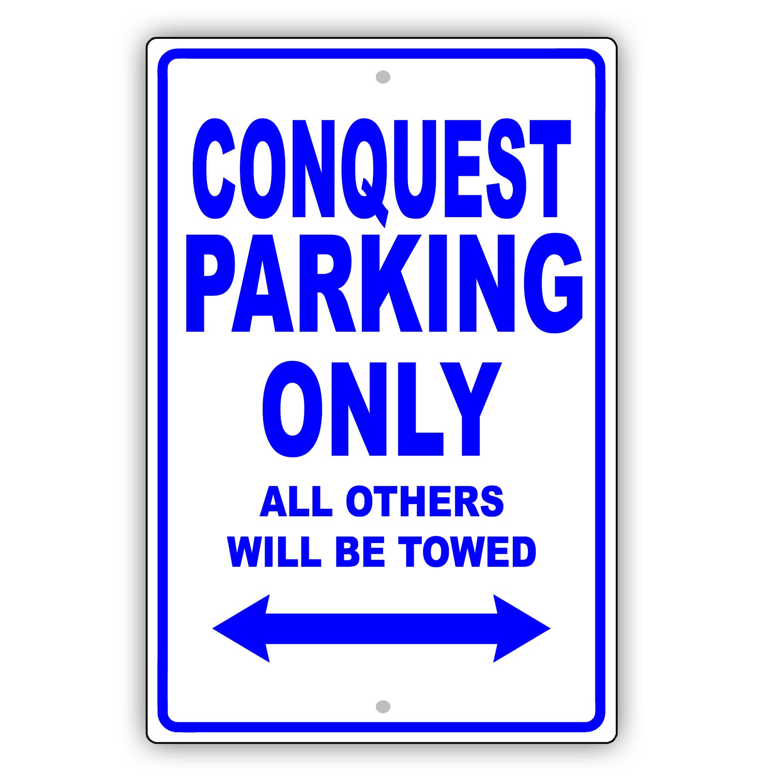 Chrysler Conquest Parking Only All Others Will Be Towed Aluminum Decor Garage Sign