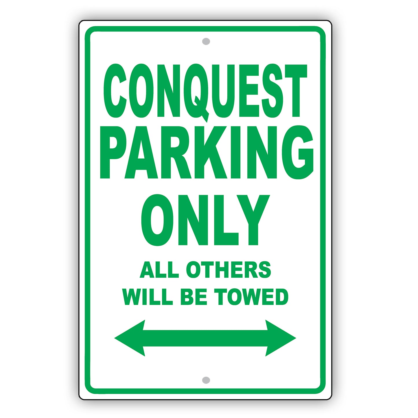 Chrysler Conquest Parking Only All Others Will Be Towed Aluminum Decor Garage Sign
