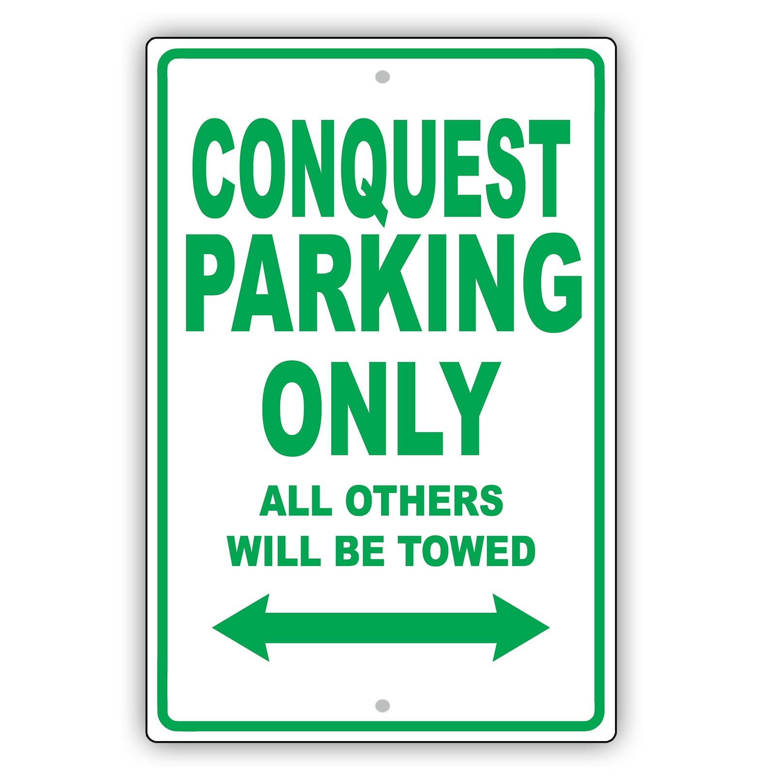 Chrysler Conquest Parking Only All Others Will Be Towed Aluminum Decor Garage Sign