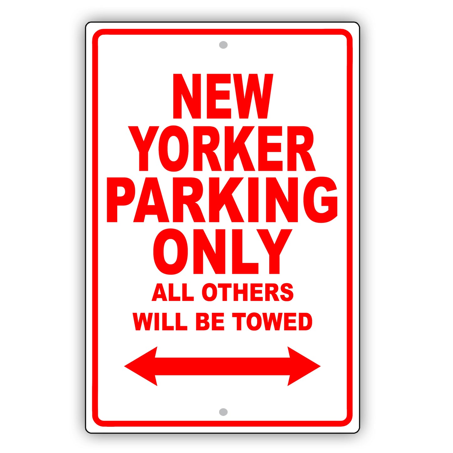 Chrysler New Yorker Parking Only All Others Will Be Towed Aluminum Decor Garage Sign
