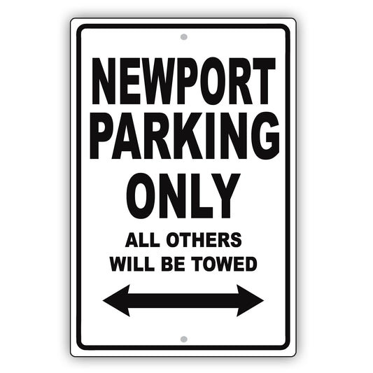 Chrysler Newport Parking Only All Others Will Be Towed Aluminum Decor Garage Sign