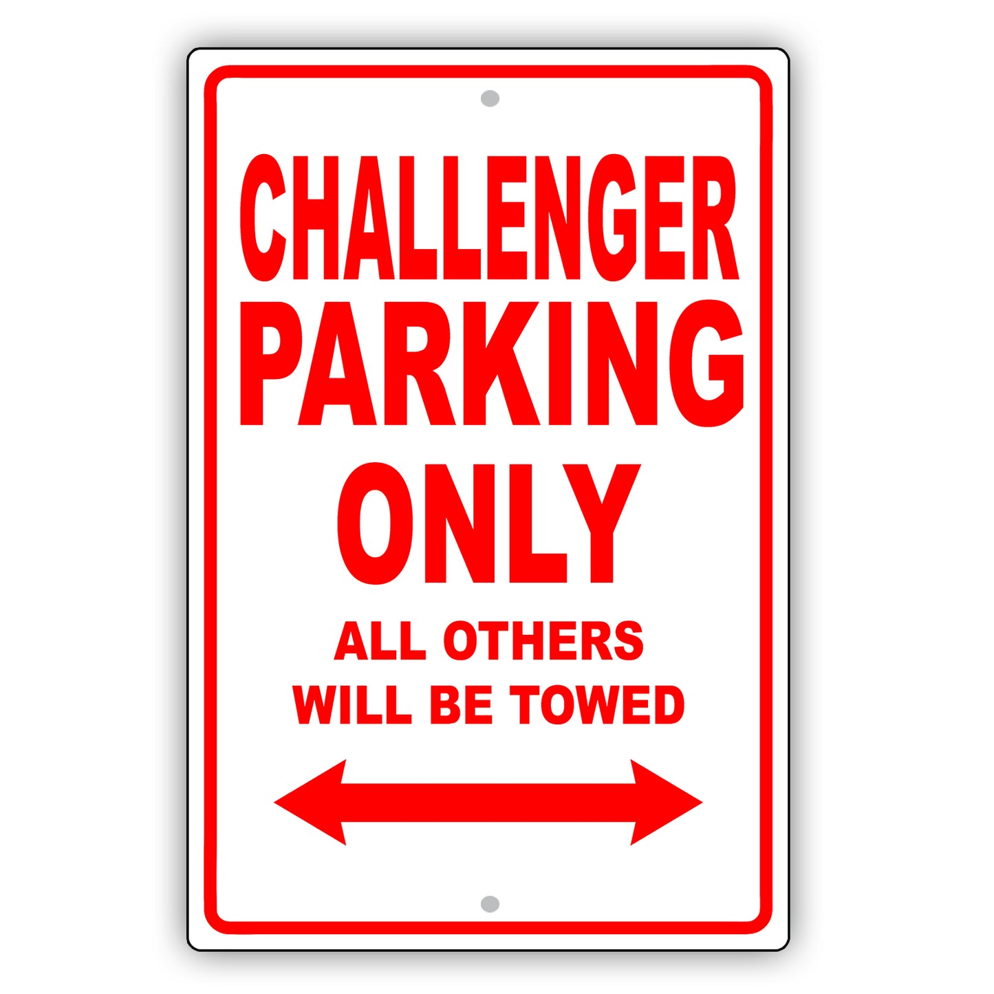 Dodge Challenger Parking Only All Others Will Be Towed Aluminum Decor Garage Sign
