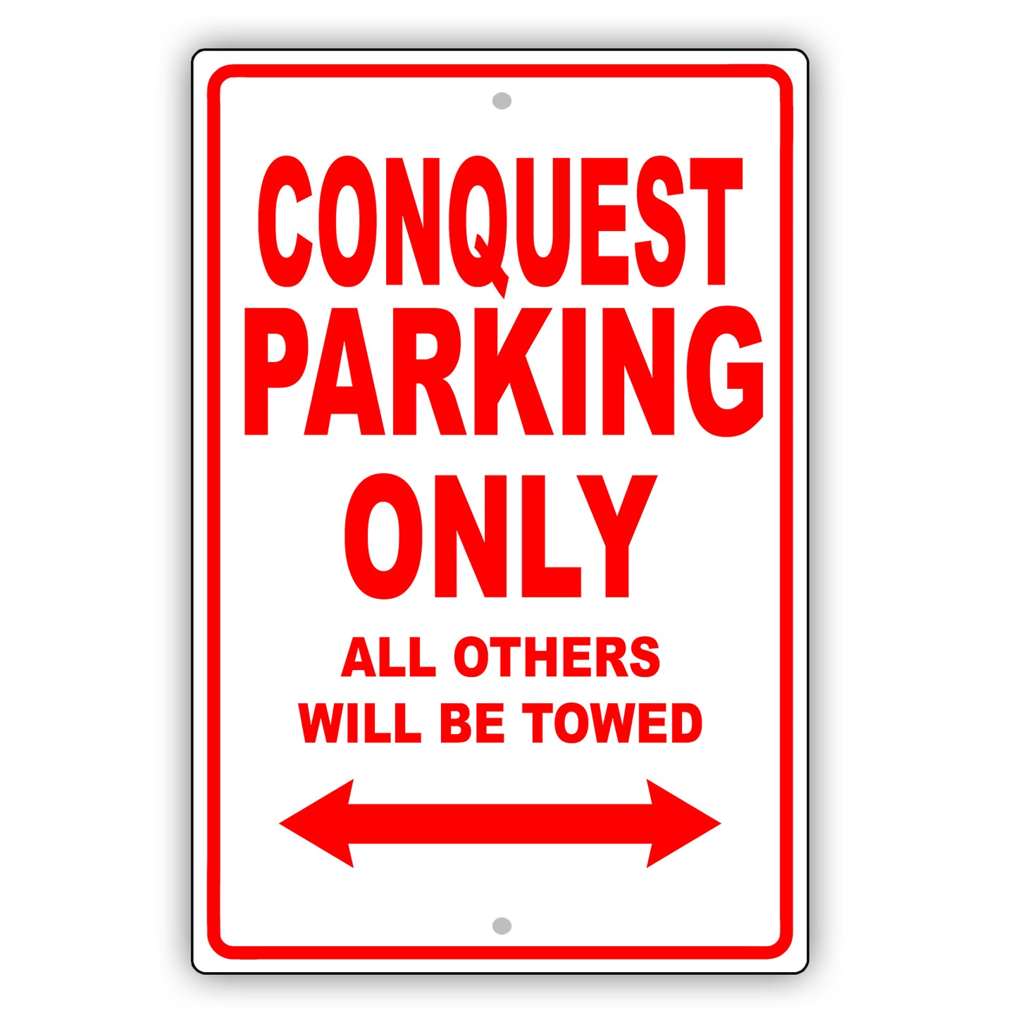 Dodge Conquest Parking Only All Others Will Be Towed Aluminum Decor Garage Sign