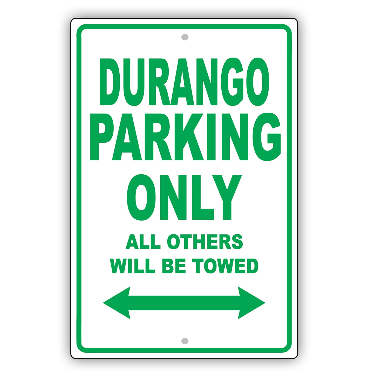 Dodge Durango Parking Only All Others Will Be Towed Aluminum Decor Garage Sign