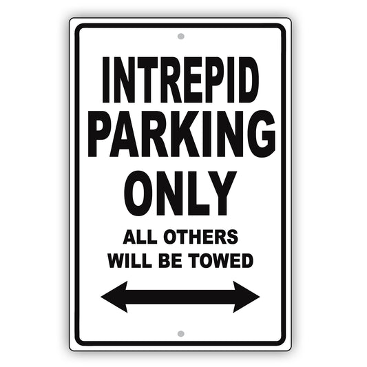 Dodge Intrepid Parking Only All Others Will Be Towed Aluminum Decor Garage Sign